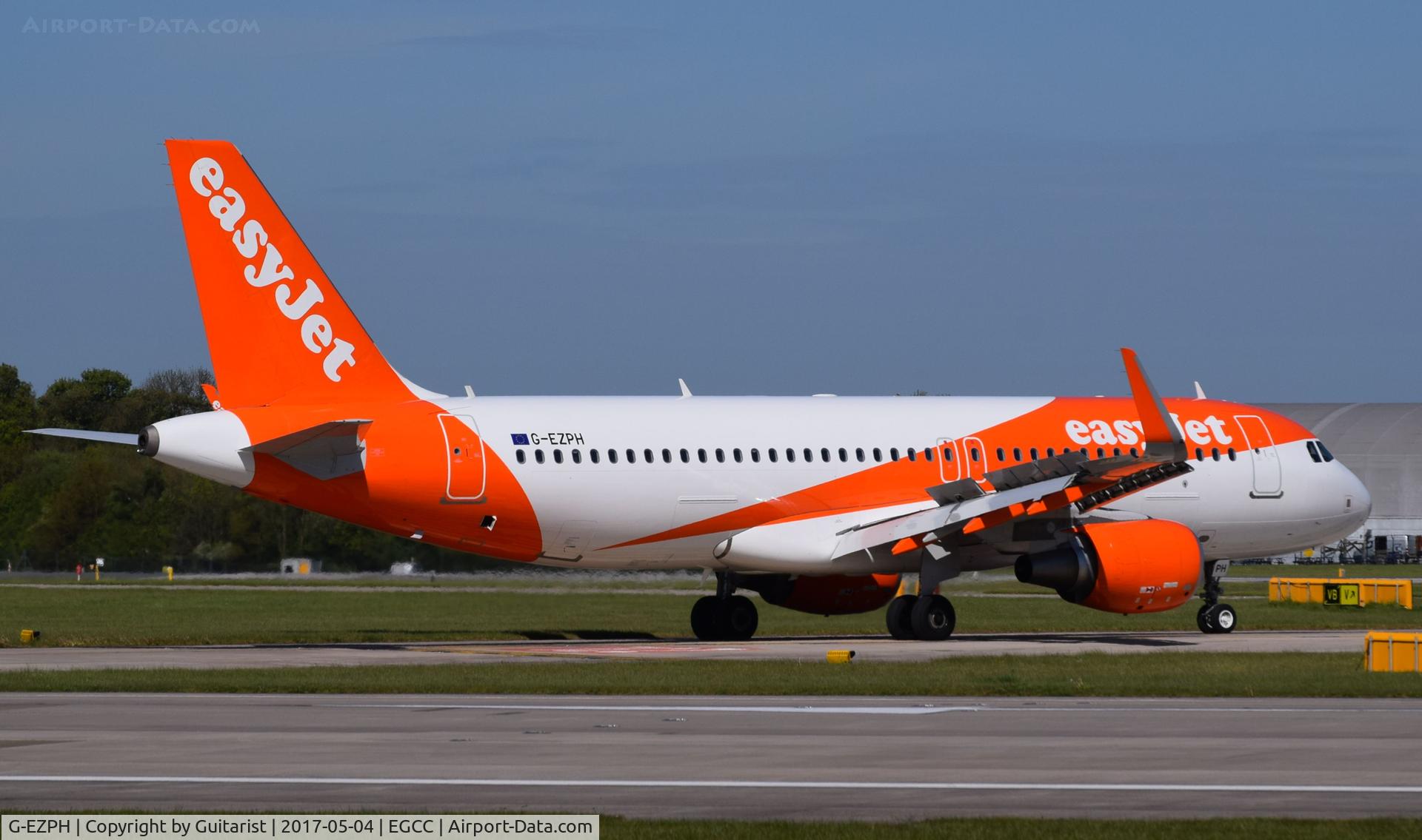 G-EZPH, 2016 Airbus A320-214 C/N 7093, At Manchester