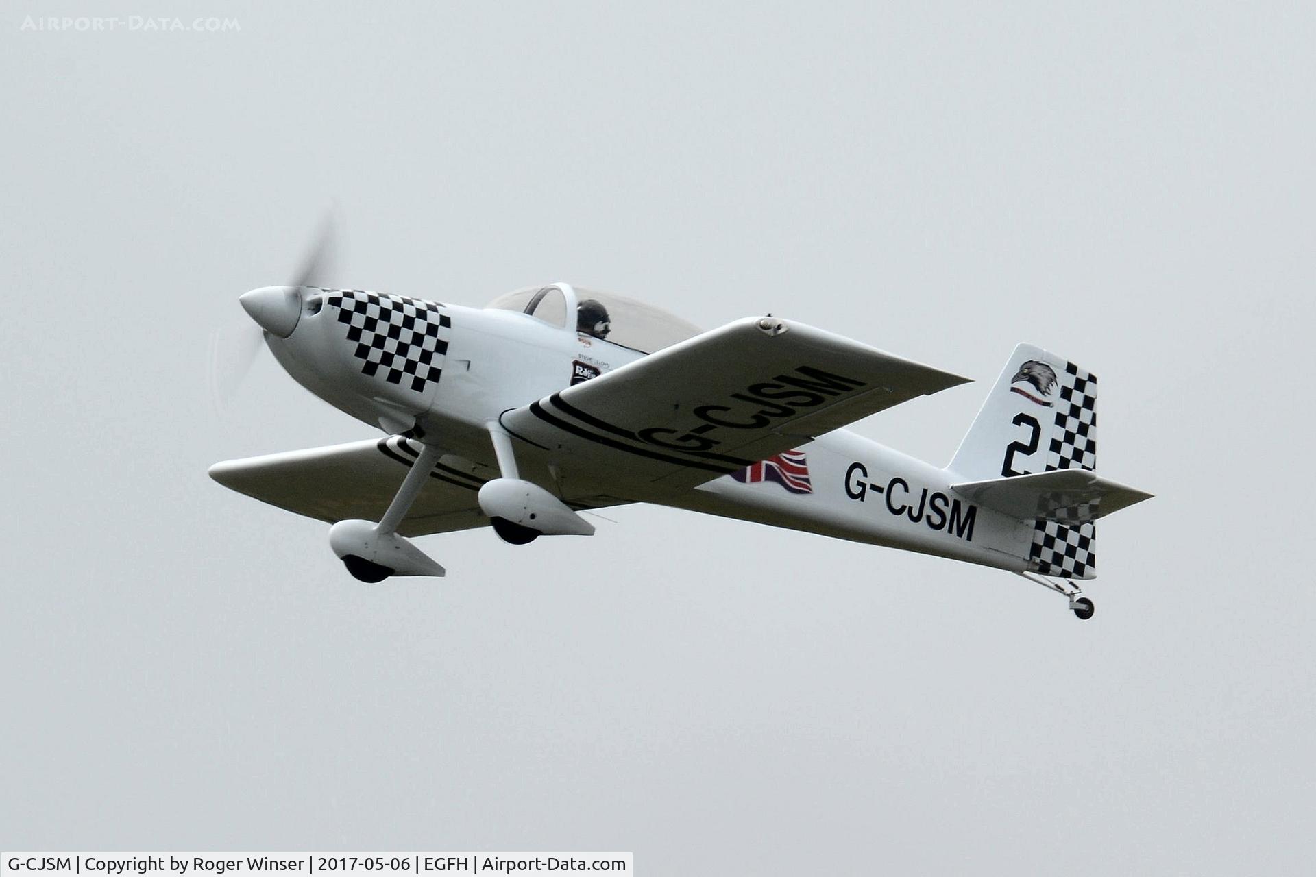 G-CJSM, 2016 Vans RV-8 C/N LAA 303-15296, Resident RV-8 (Raven 2 of Team Raven) departing Runway 10.