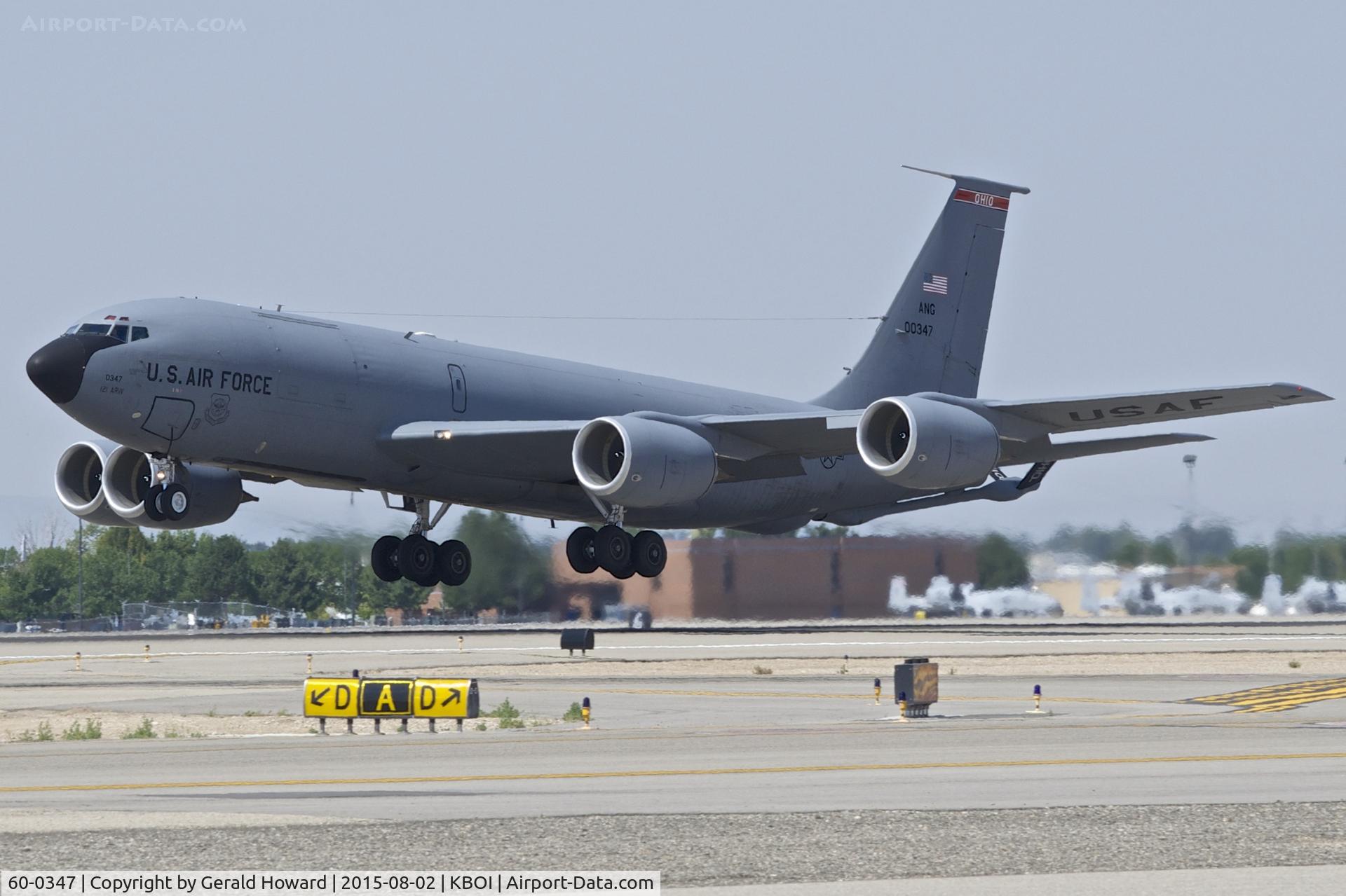 60-0347, 1960 Boeing KC-135R Stratotanker C/N 18122, List off from RWY 10L. 121st ARW, Ohio ANG.