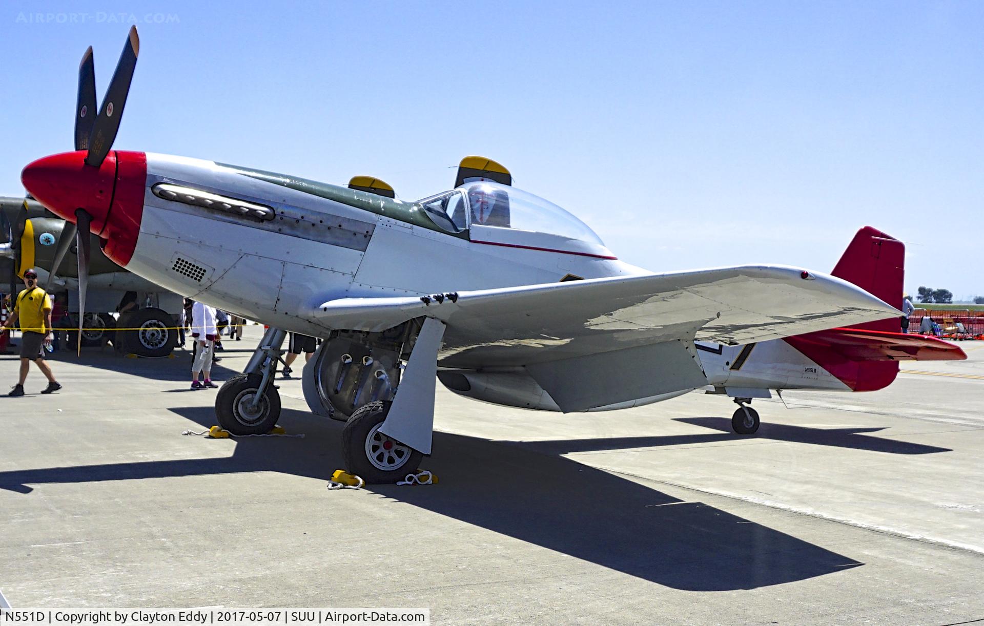 N551D, 1944 North American P-51D Mustang C/N 44-14826, Travis AFB Airshow 2017.