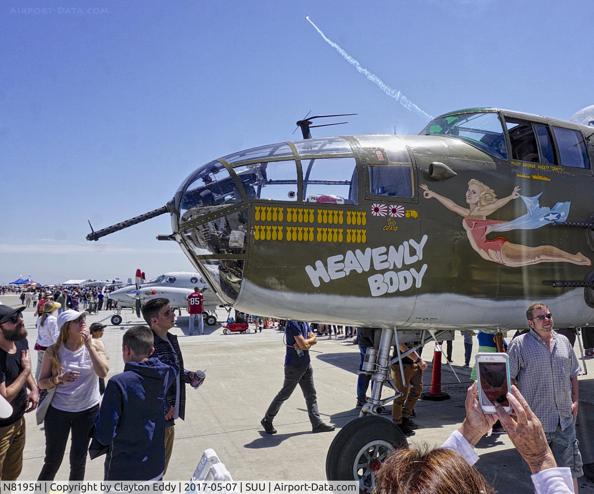 N8195H, 1944 North American TB-25N Mitchell C/N 108-34023 (44-30748), Travis AFB Airshow 2017.