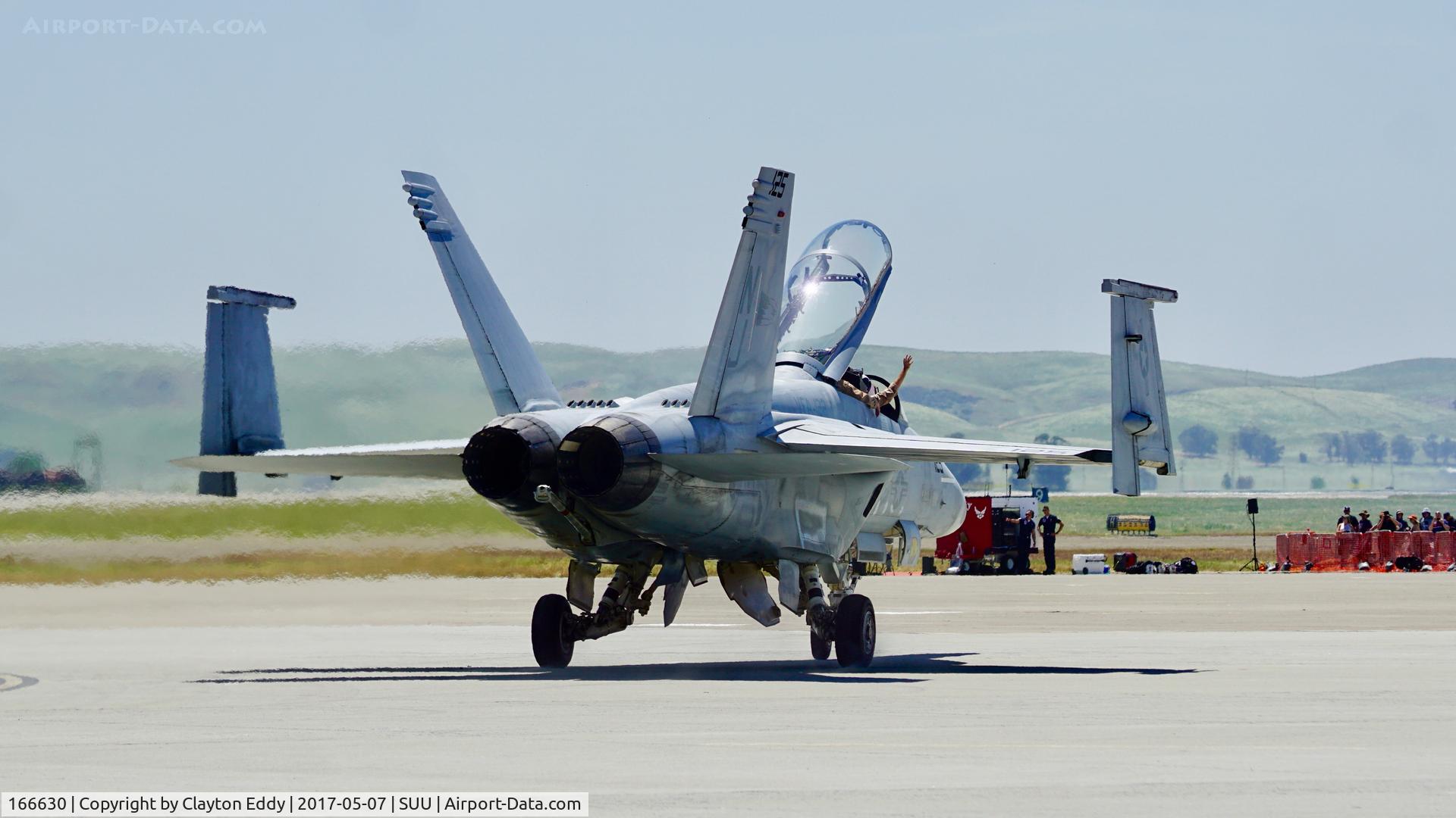 166630, Boeing F/A-18F Super Hornet C/N F123, Travis AFB Airshow 2017.