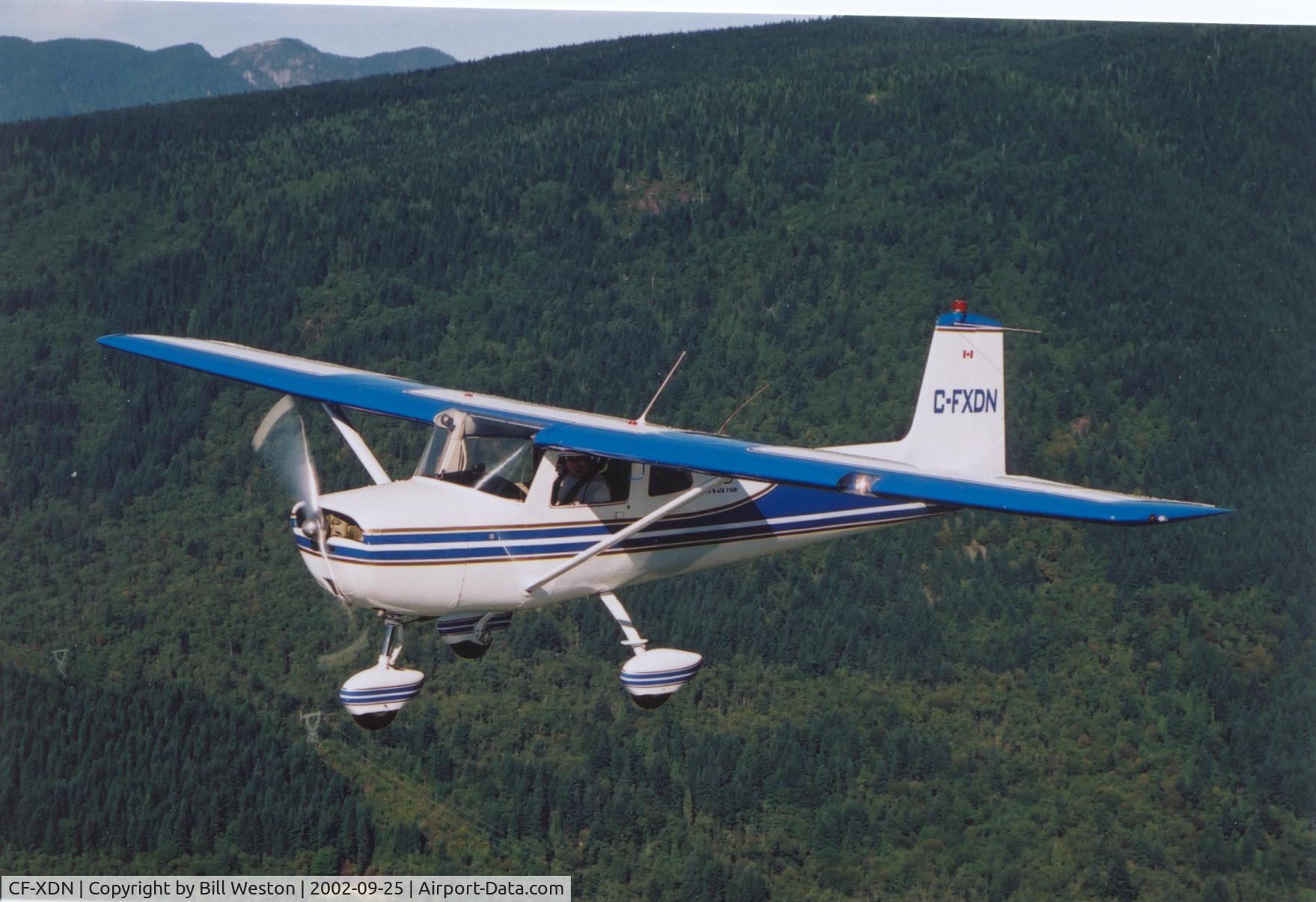 CF-XDN, 1962 Cessna 150B C/N 15059594, Delivered May 1962. Restored 2000. Loads of fun.