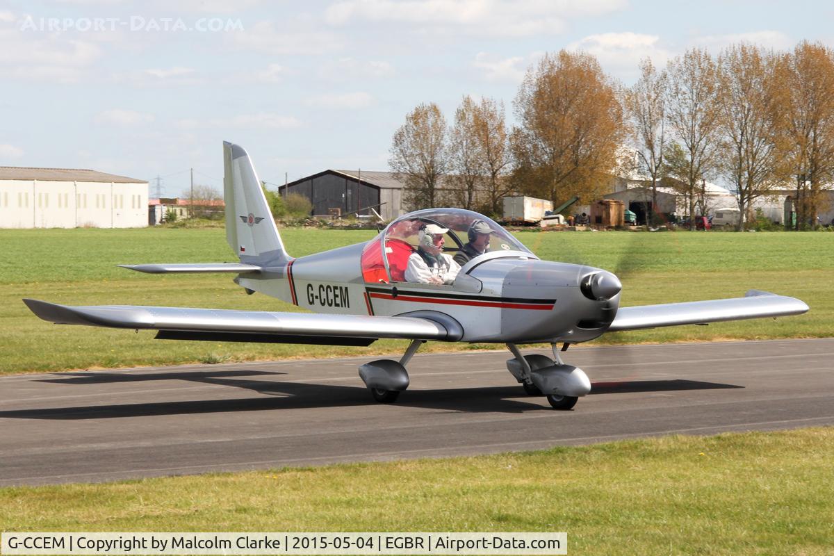 G-CCEM, 2003 Aerotechnik EV-97A Eurostar C/N PFA 315-13987, Aerotechnik EV-97A Eurostar at Breighton Airfield's Auster Fly-In. May 4th 2015.