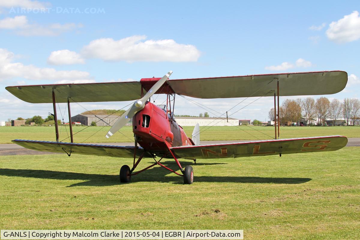 G-ANLS, 1944 De Havilland DH-82A Tiger Moth II C/N 85862, De Havilland DH-82A Tiger Moth II at Breighton Airfield's Auster Fly-In. May 4th 2015.
