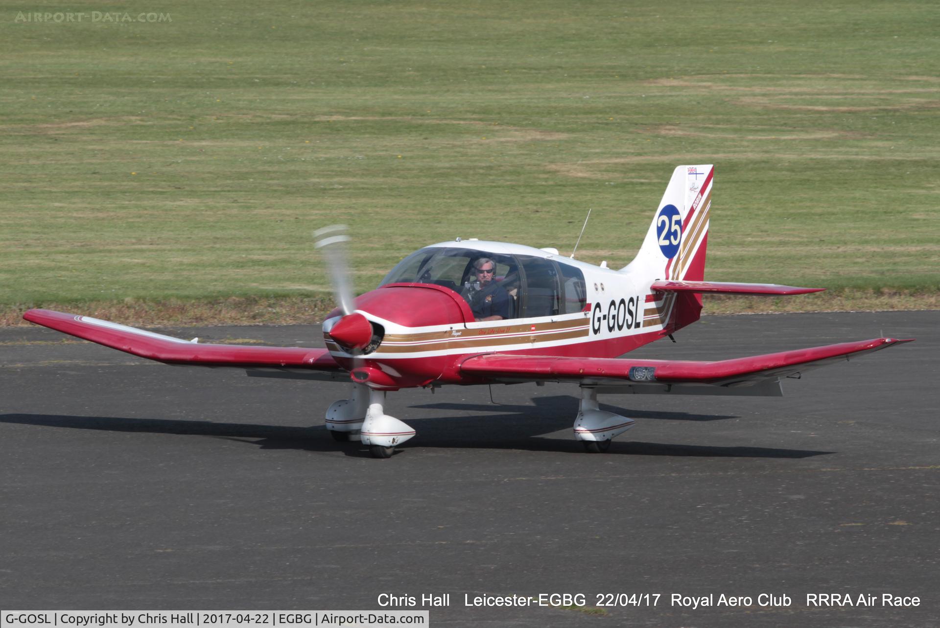 G-GOSL, 1990 Robin DR-400-180 Regent Regent C/N 1974, Royal Aero Club 3R's air race