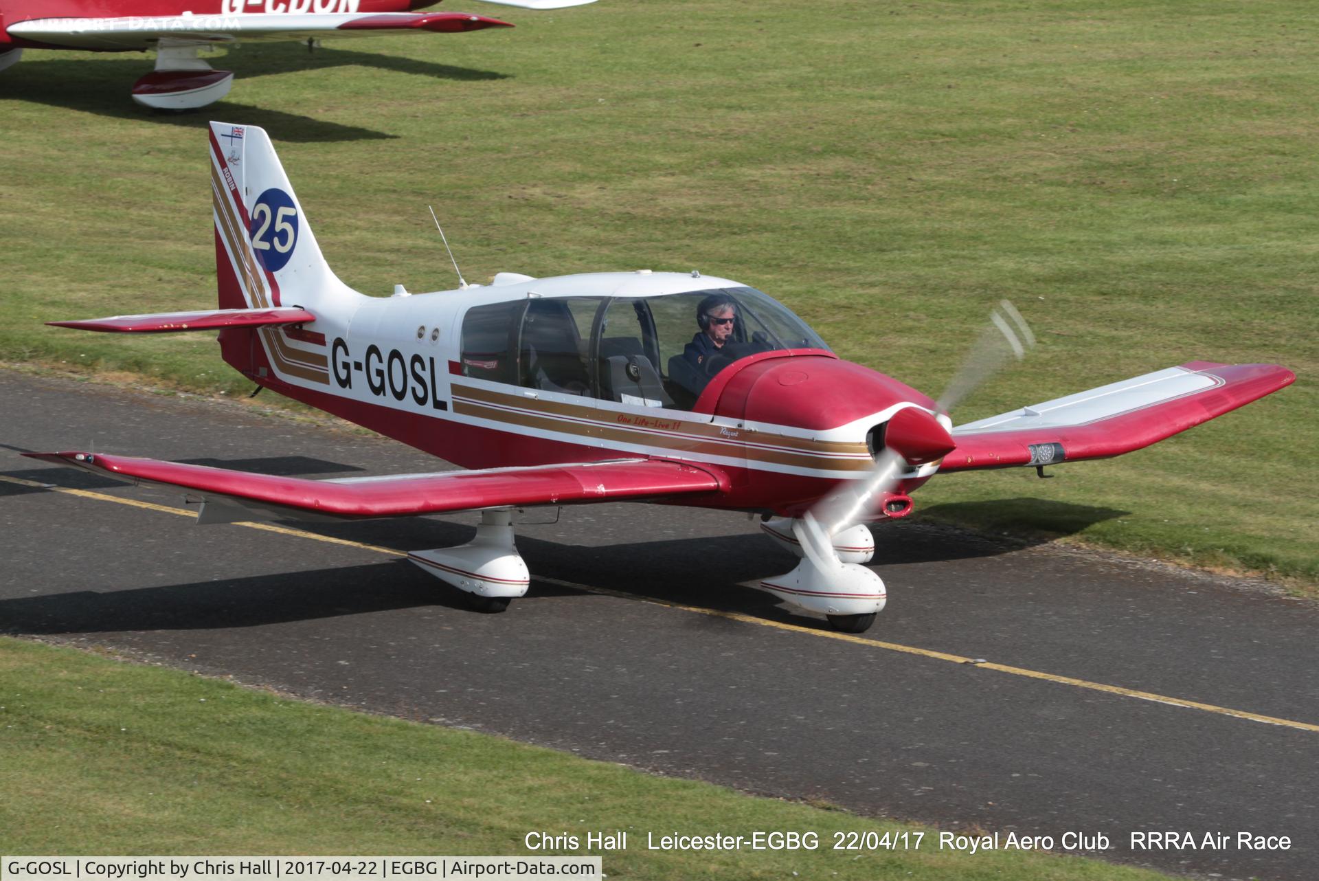 G-GOSL, 1990 Robin DR-400-180 Regent Regent C/N 1974, Royal Aero Club 3R's air race