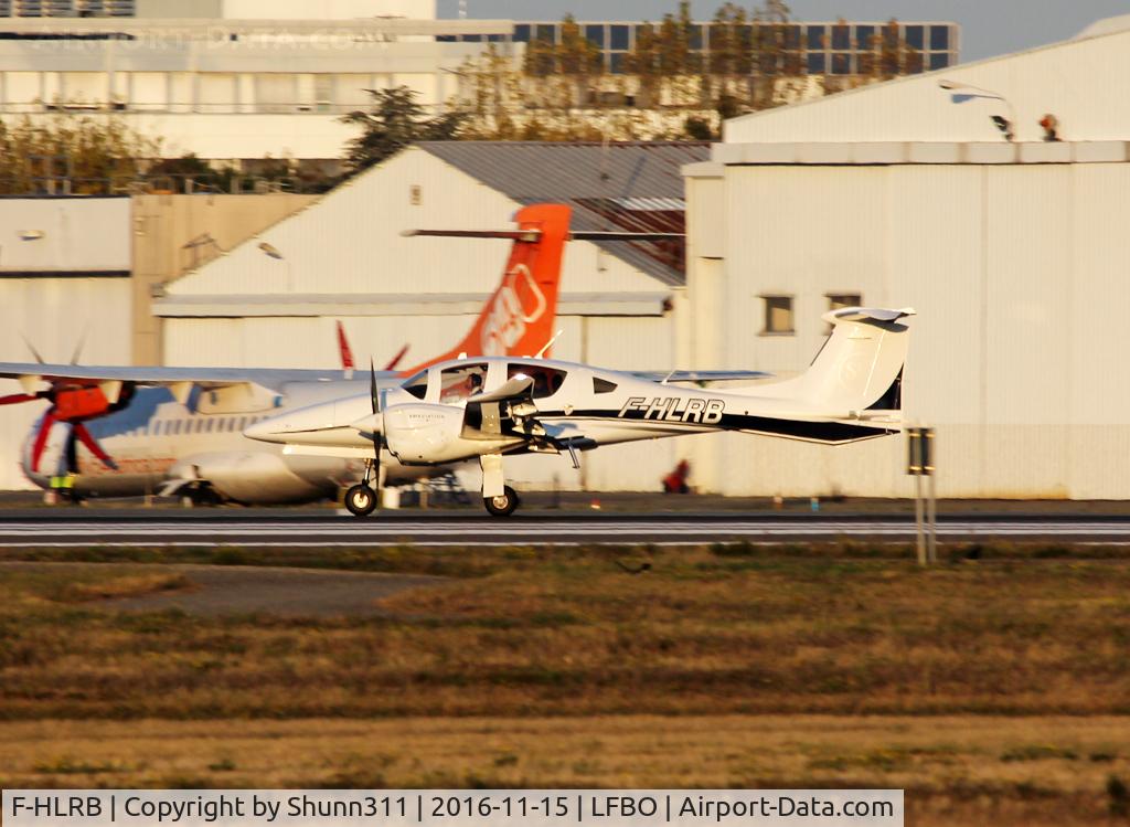 F-HLRB, 2016 Diamond DA-62 C/N 62.022, Taking off from rwy 32R