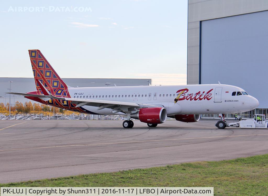 PK-LUJ, 2016 Airbus A320-214 C/N 7337, Ready for delivery...