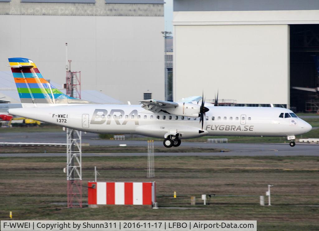 F-WWEI, 2016 ATR 72-600 (72-212A) C/N 1372, C/n 1372 - To be SE-MKH