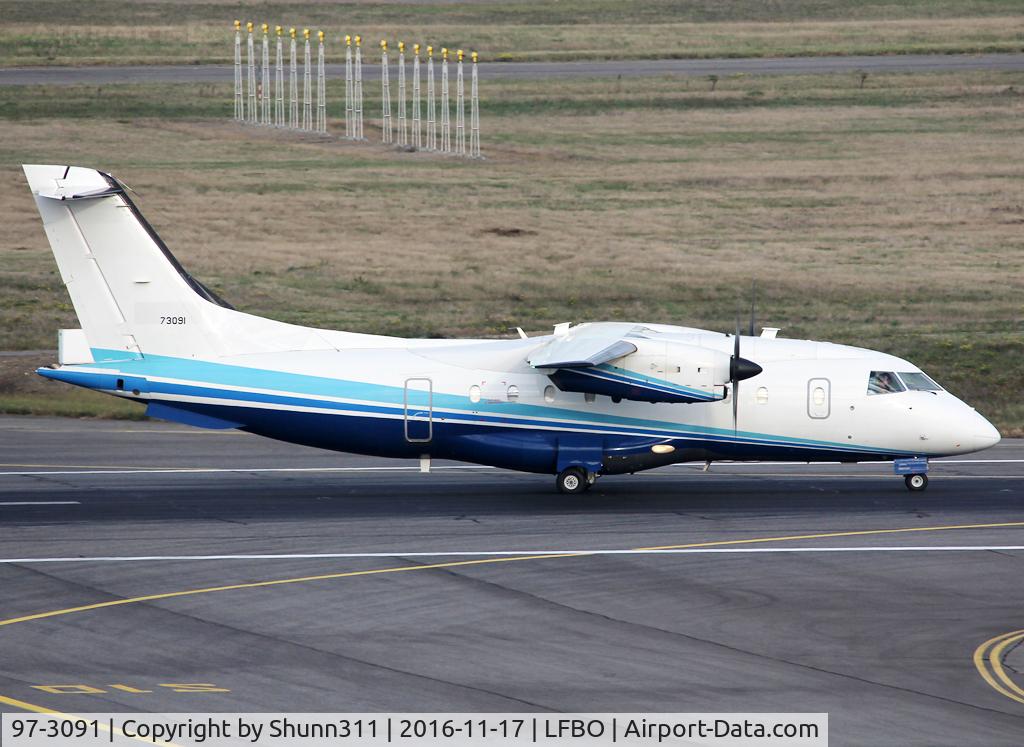 97-3091, 1997 Dornier C-146A Wolfhound (328) C/N 3091, Lining up rwy 14R for departure...