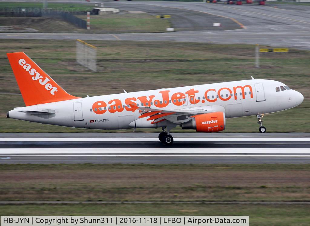 HB-JYN, 2011 Airbus A319-111 C/N 4640, Landing rwy 14R