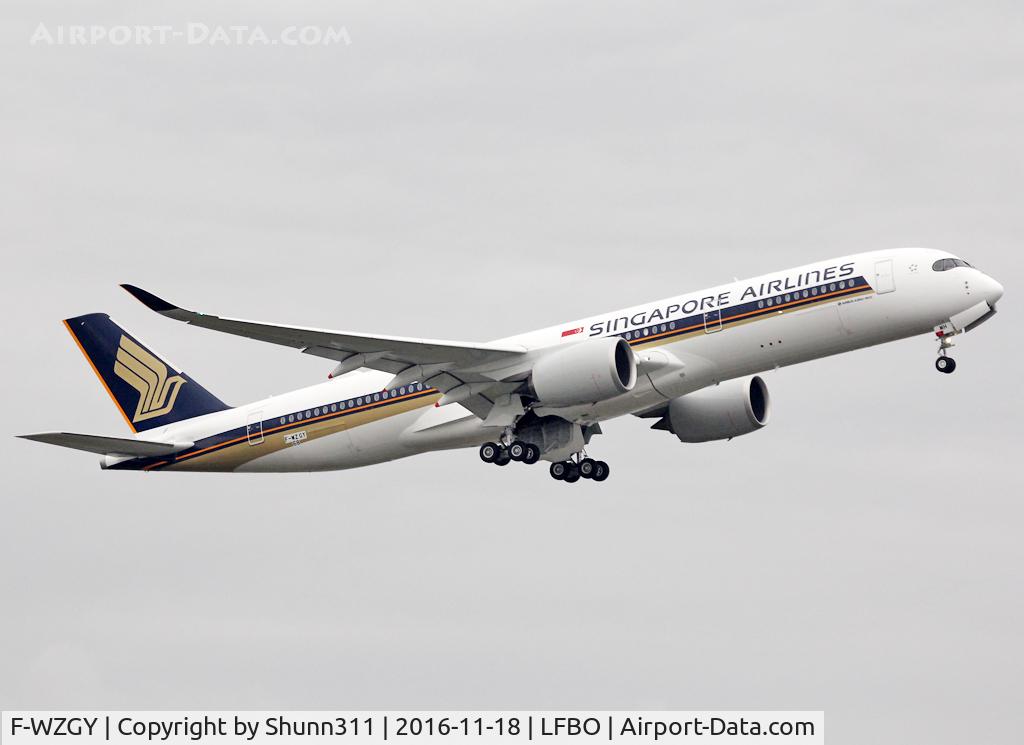 F-WZGY, 2016 Airbus A350-941 C/N 068, C/n 0068 - To be 9V-SMH