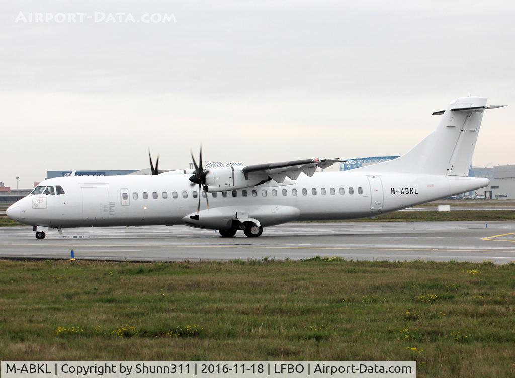 M-ABKL, 2012 ATR 72-600 (72-212A) C/N 1028, Taxiing to the Terminal... All white c/s no titles