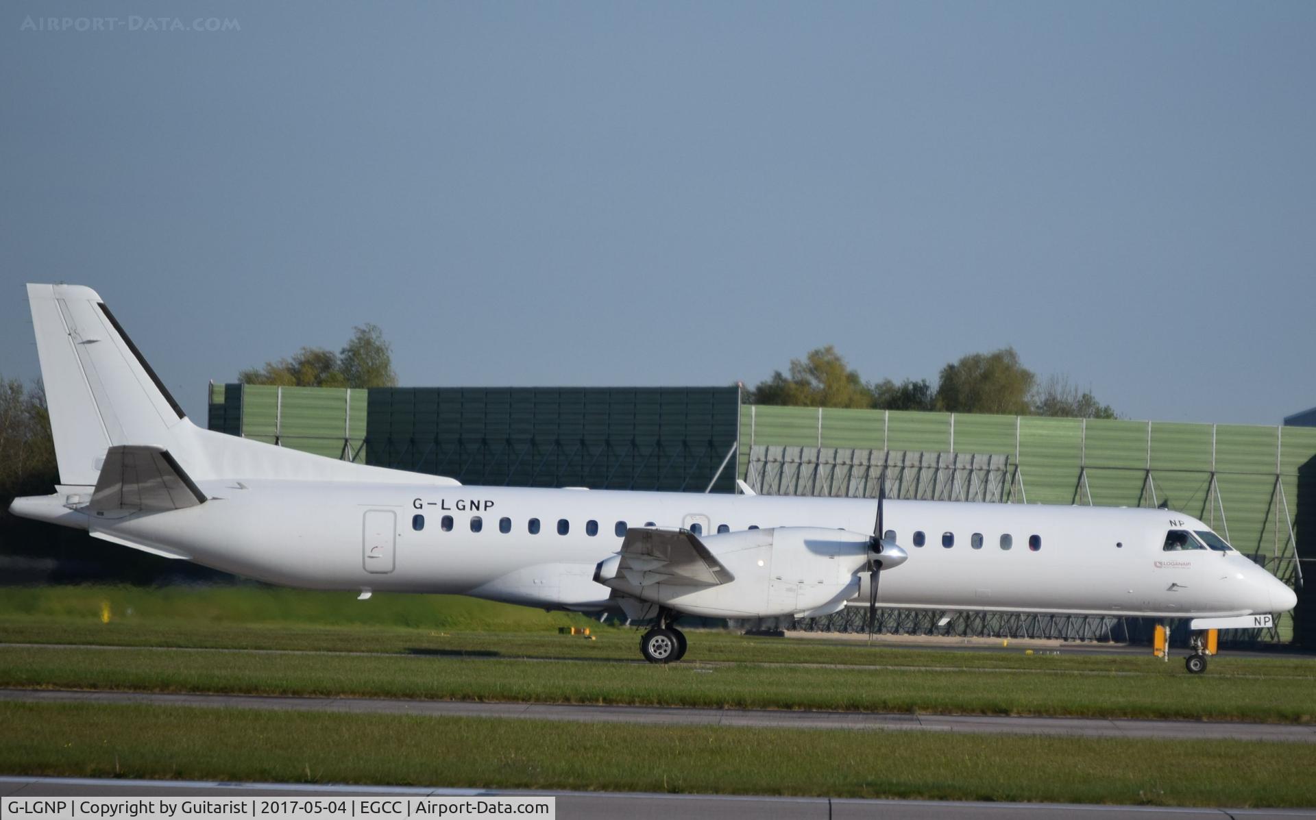 G-LGNP, 1995 Saab 2000 C/N 2000-018, At Manchester
