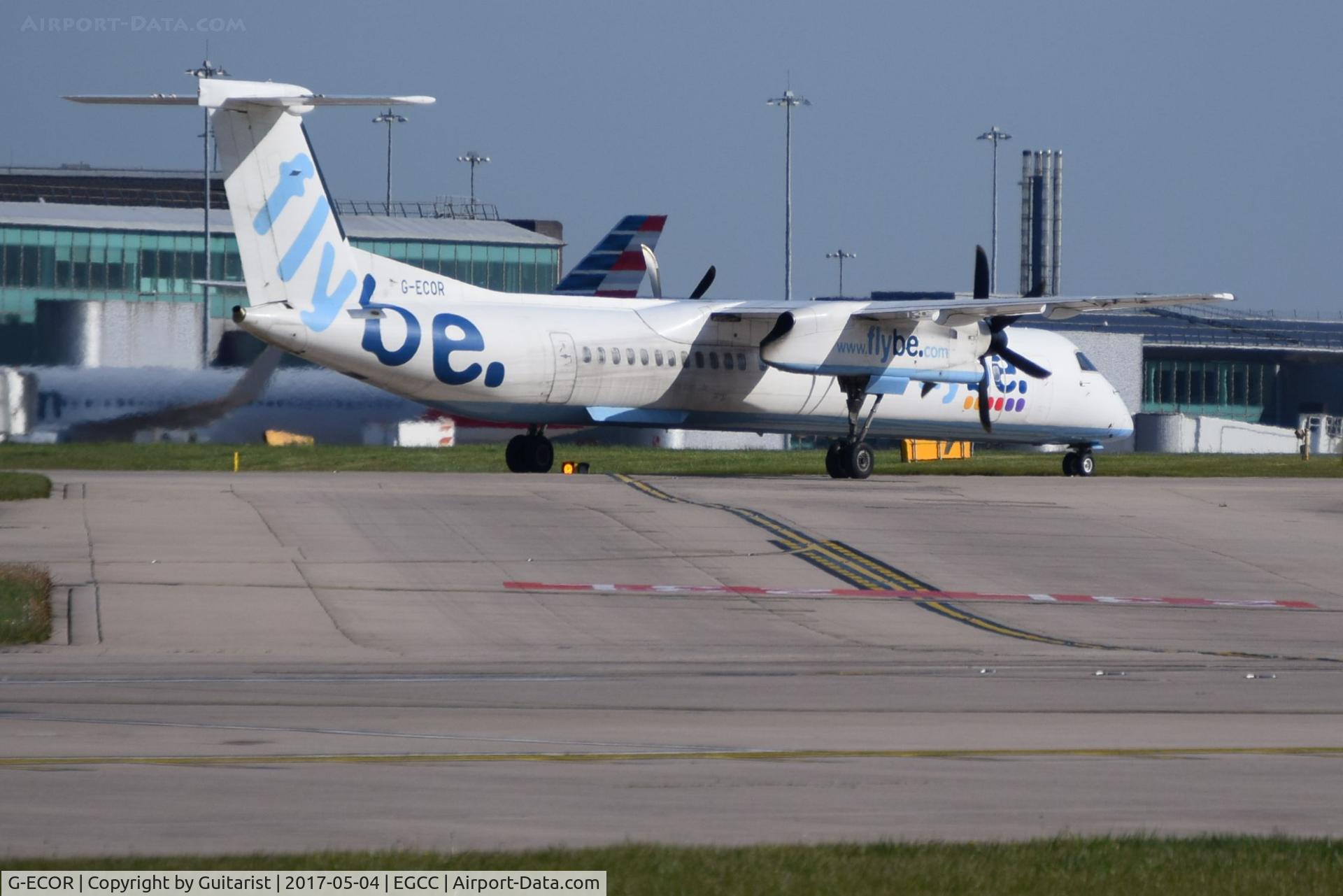 G-ECOR, 2009 De Havilland Canada DHC-8-402Q Dash 8 C/N 4248, At Manchester