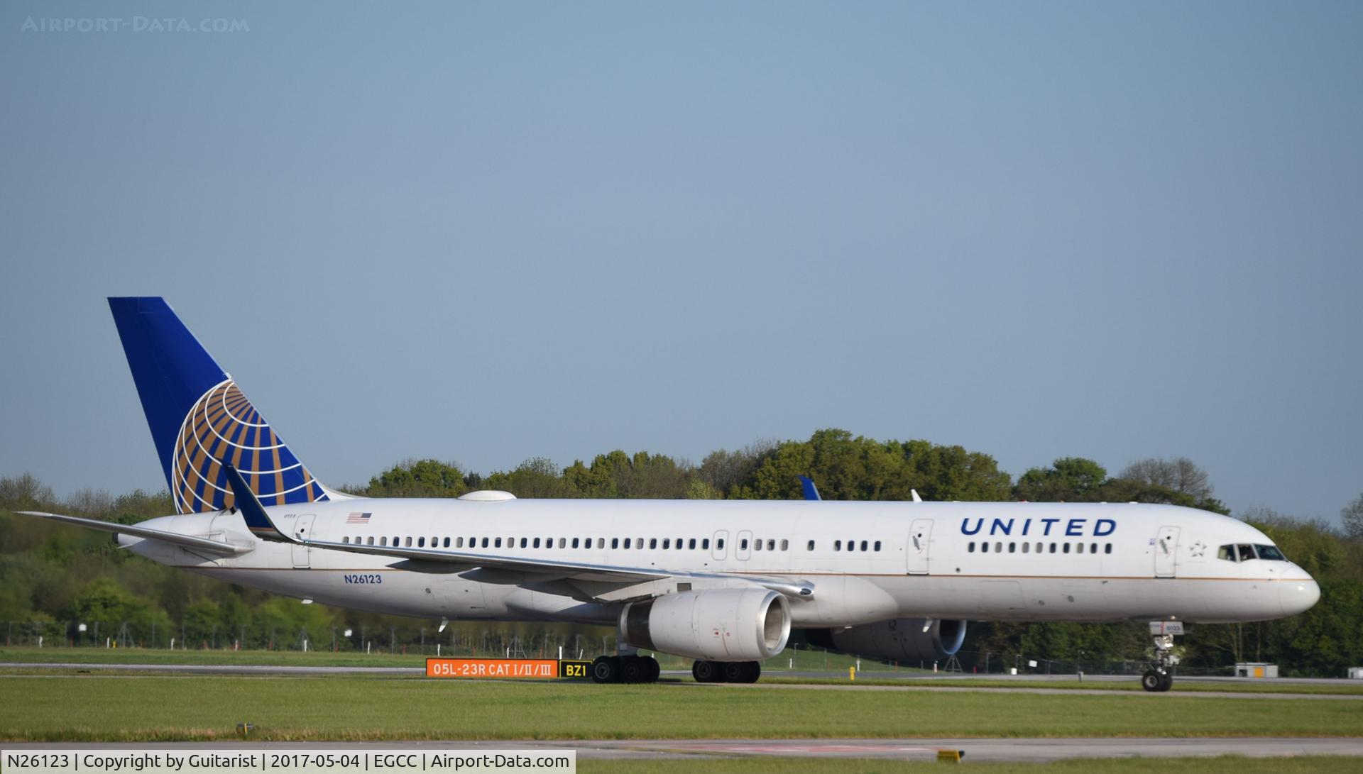 N26123, 1997 Boeing 757-224 C/N 28966, At Manchester
