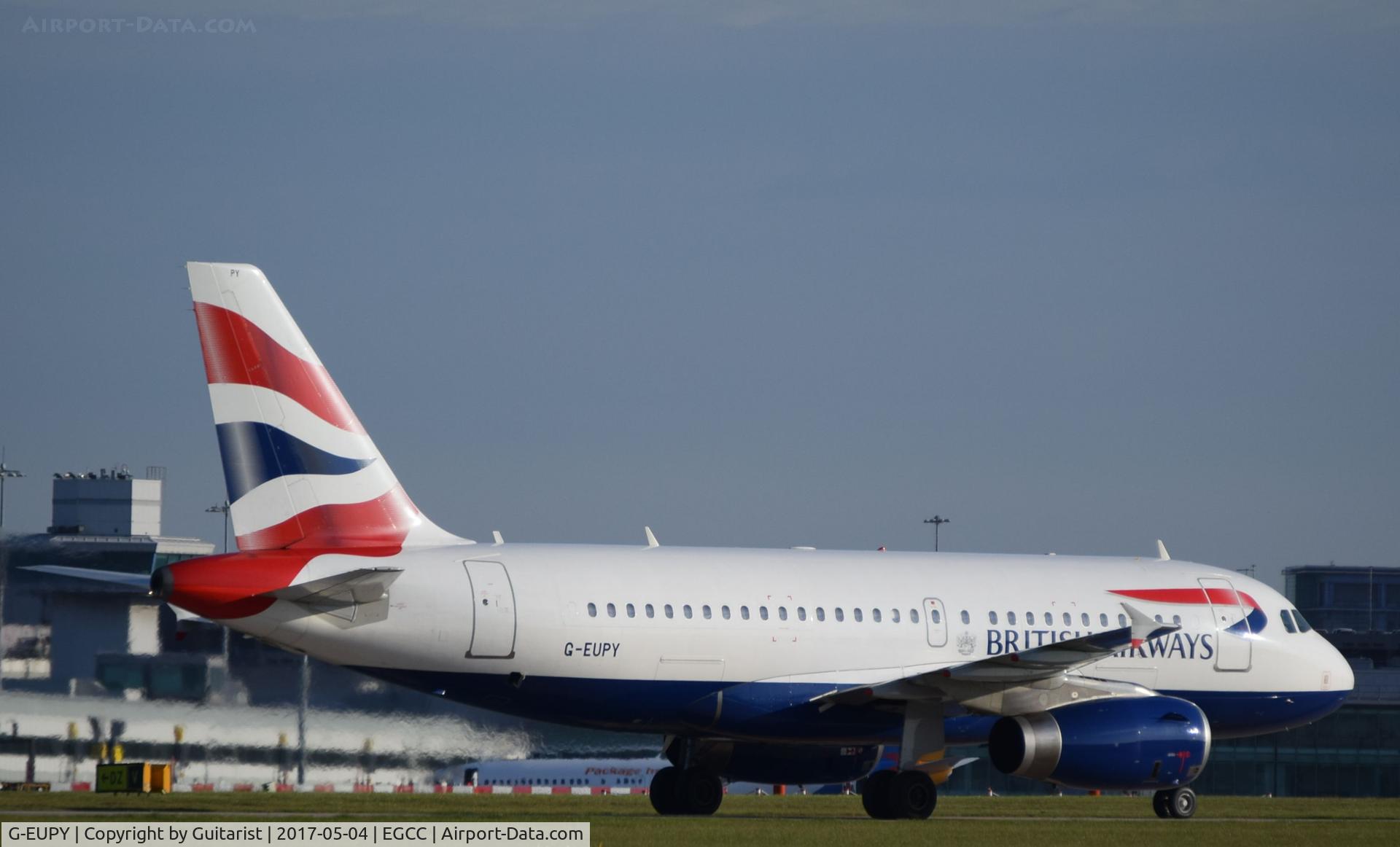 G-EUPY, 2001 Airbus A319-131 C/N 1466, At Manchester