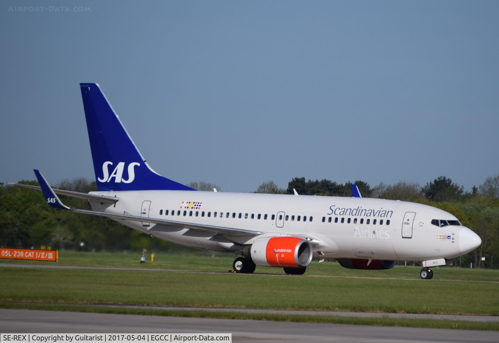 SE-REX, 2002 Boeing 737-76N C/N 33418, At Manchester