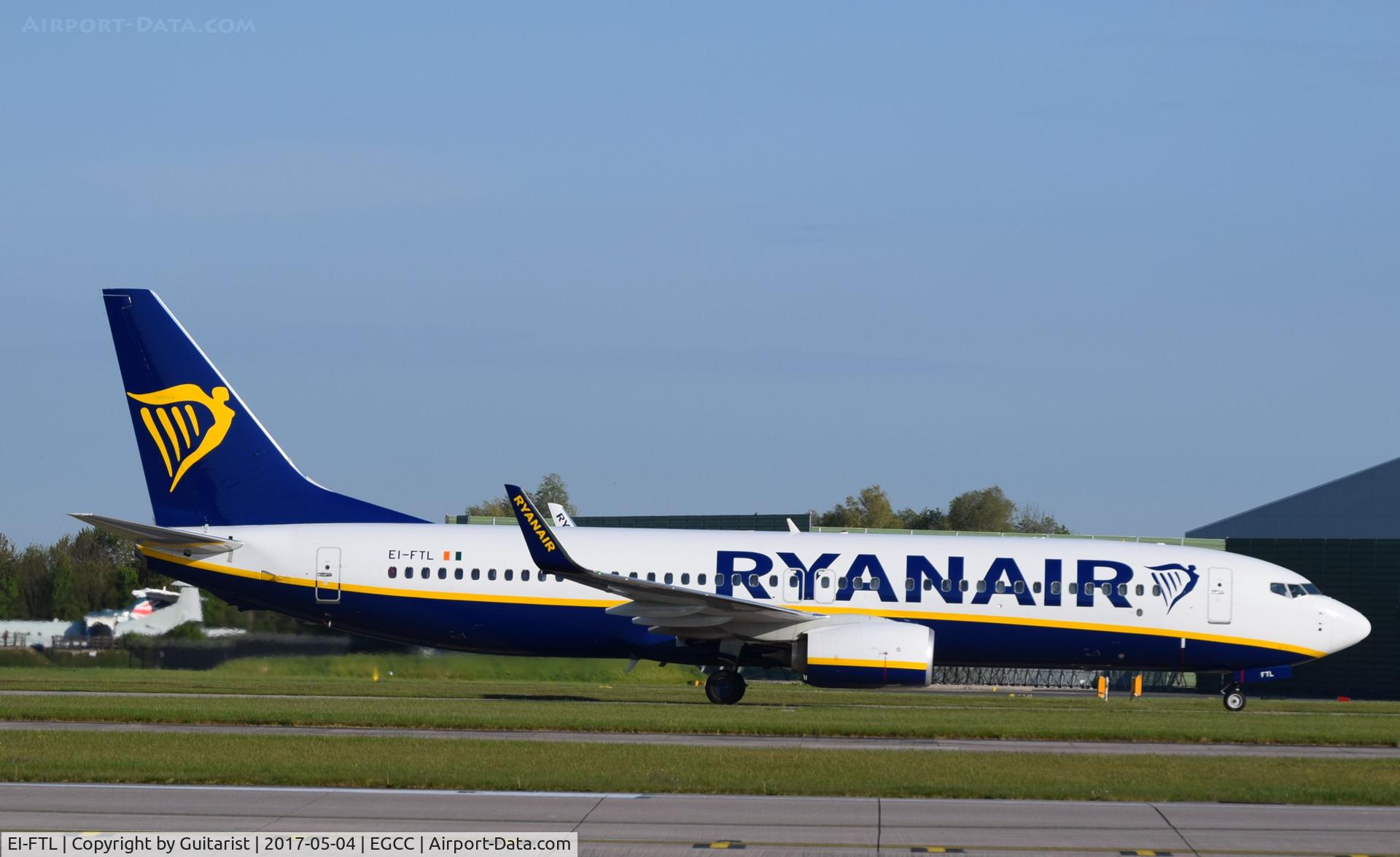 EI-FTL, 2016 Boeing 737-8AS C/N 44762, At Manchester