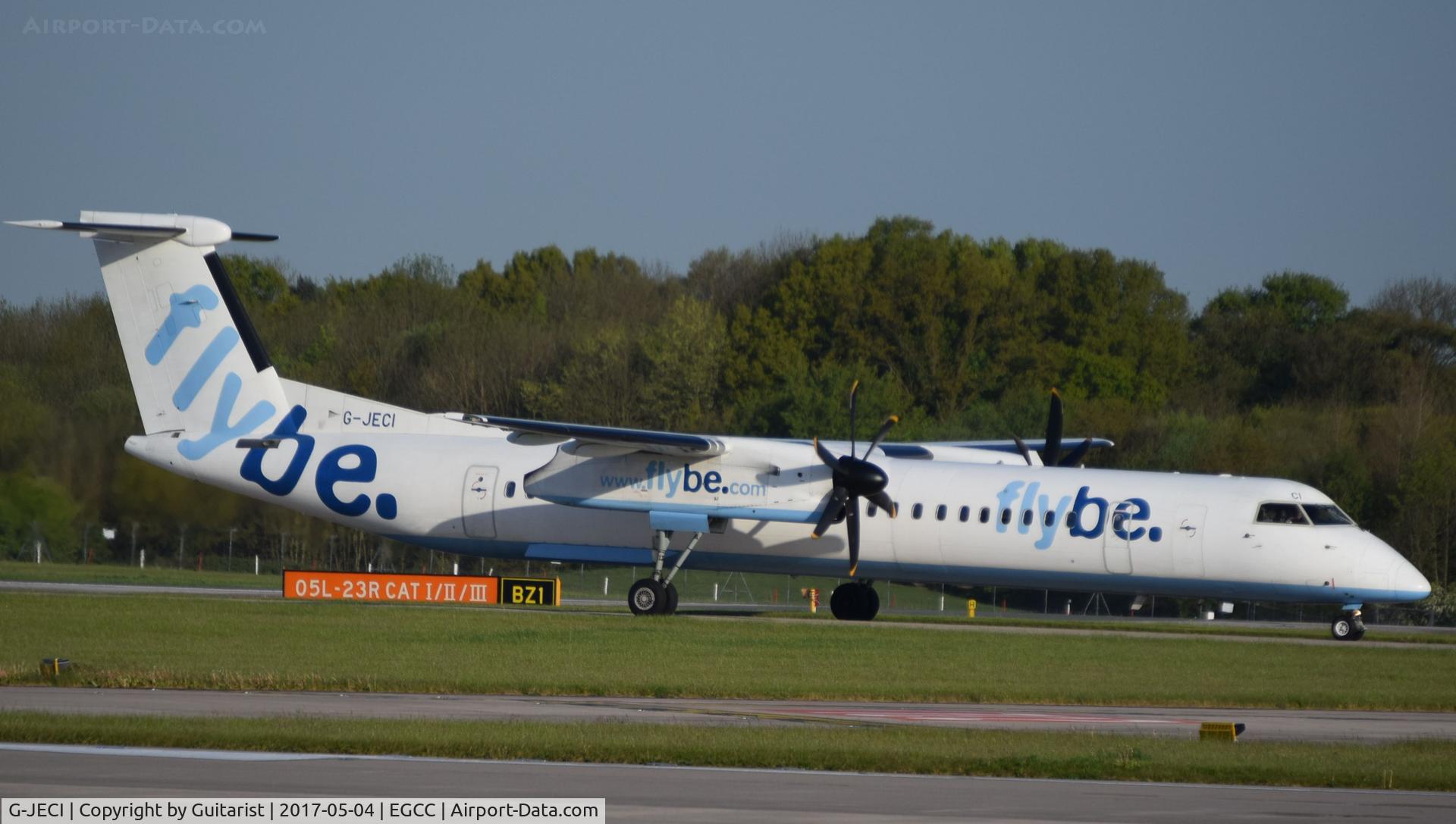 G-JECI, 2005 De Havilland Canada DHC-8-402Q Dash 8 C/N 4105, At Manchester