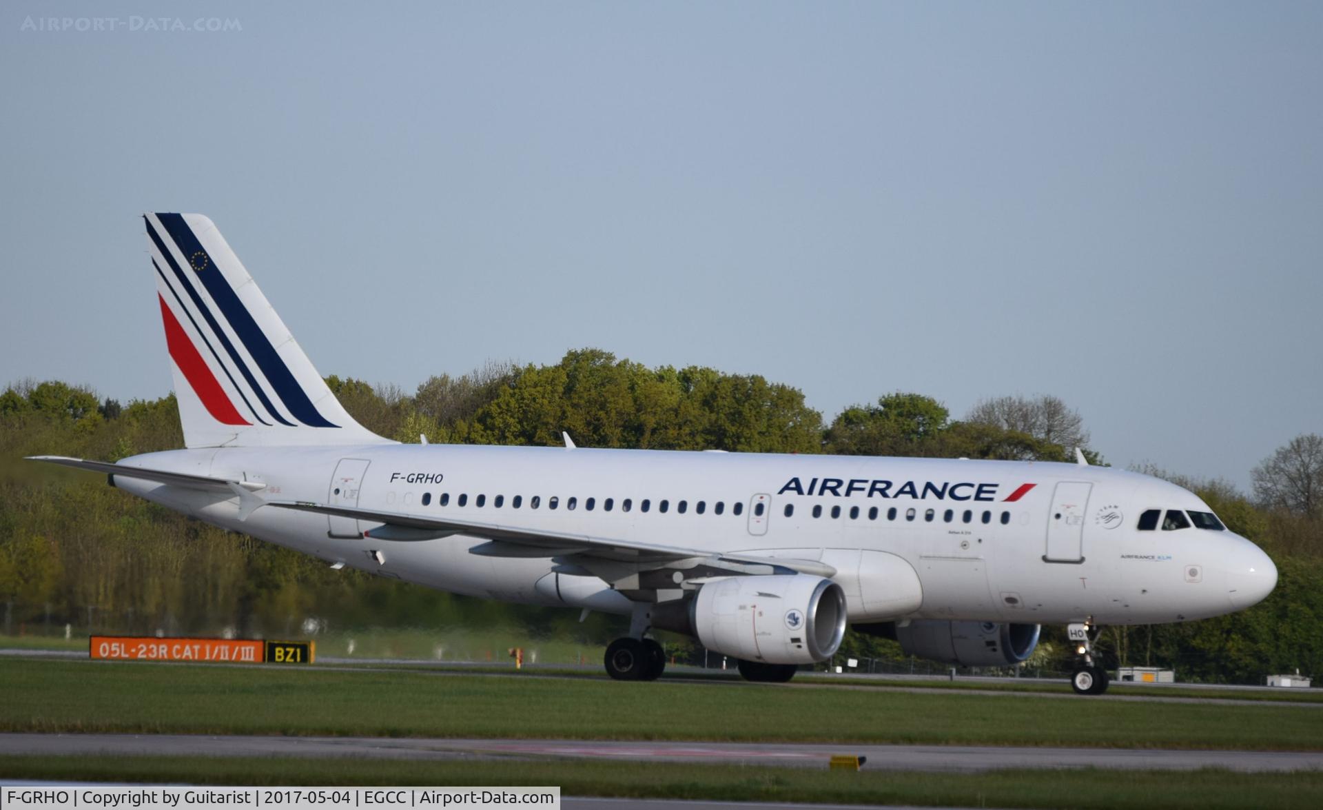 F-GRHO, 2000 Airbus A319-111 C/N 1271, At Manchester