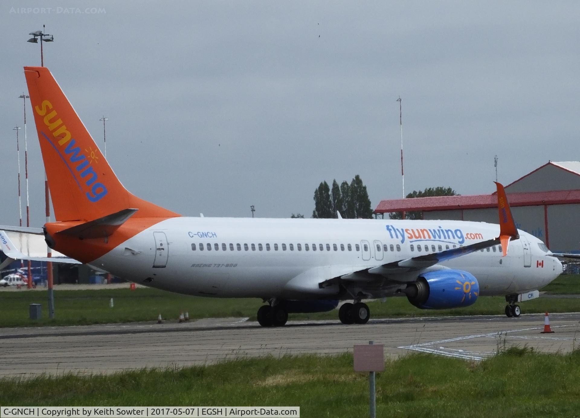 C-GNCH, 2014 Boeing 737-81D C/N 39438, Holiday flight