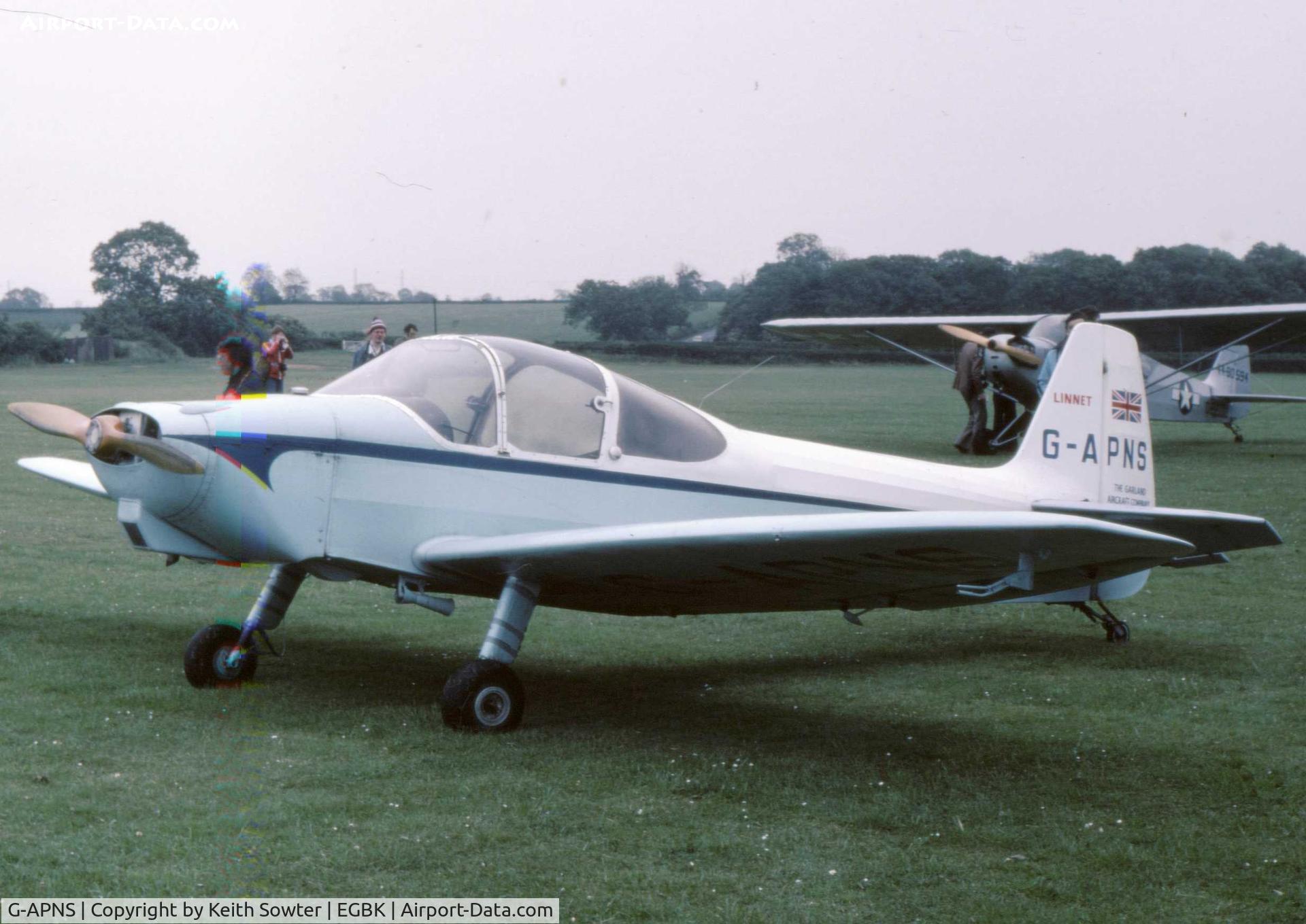 G-APNS, 1958 Garland-Bianchi Linnet 1 C/N 001, Visiting aircraft