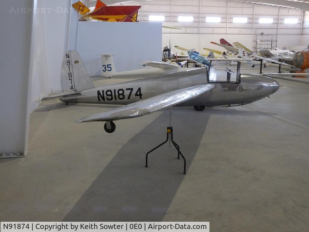 N91874, 1949 Schweizer SGS 1-23 C/N 9, Gliding museum