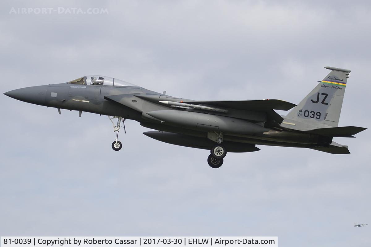 81-0039, 1981 McDonnell Douglas F-15C Eagle C/N 0783/C222, Frisian Flag 2017