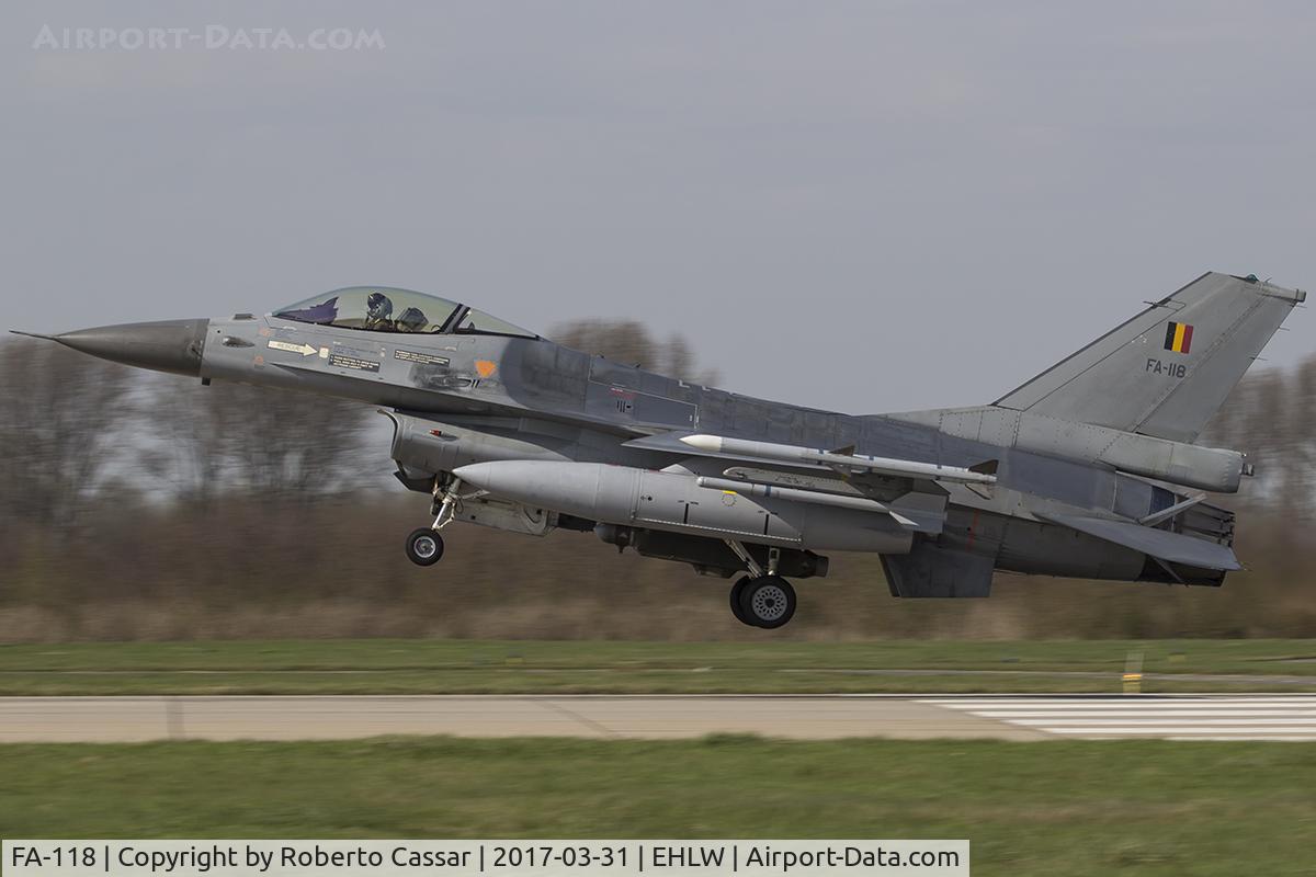 FA-118, SABCA F-16AM Fighting Falcon C/N 6H-118, Frisian Flag 2017