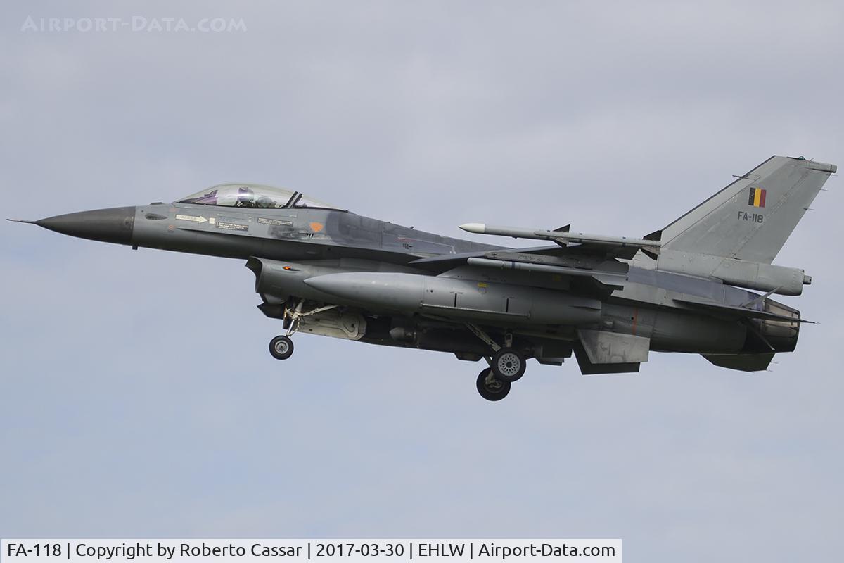 FA-118, SABCA F-16AM Fighting Falcon C/N 6H-118, Frisian Flag 2017