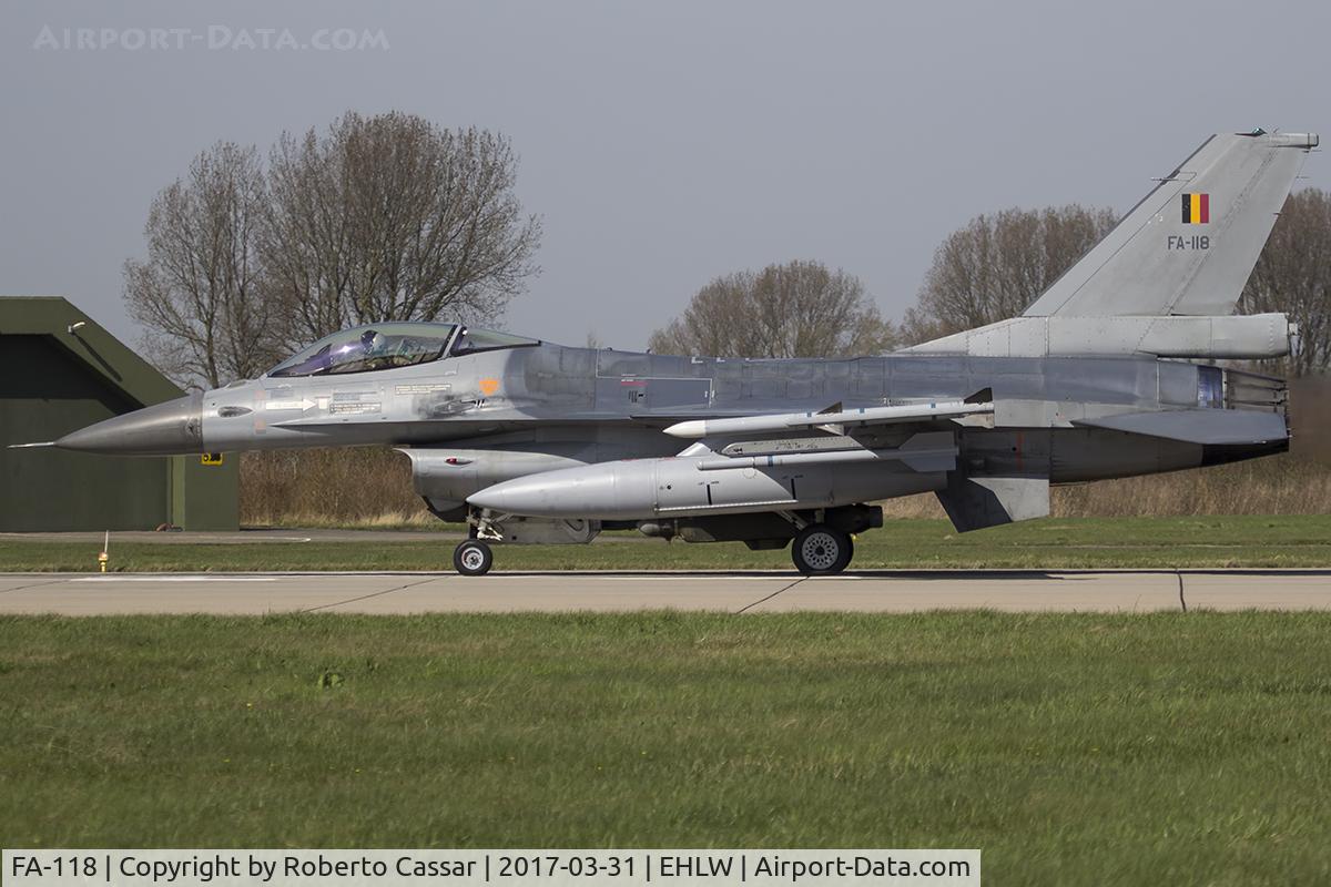 FA-118, SABCA F-16AM Fighting Falcon C/N 6H-118, Frisian Flag 2017