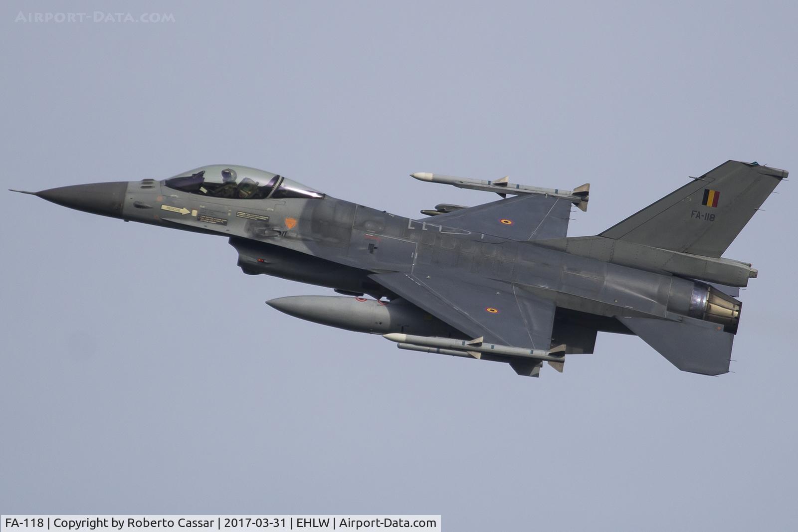 FA-118, SABCA F-16AM Fighting Falcon C/N 6H-118, Frisian Flag 2017