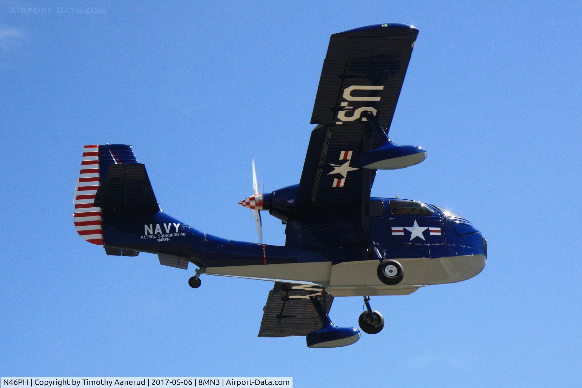 N46PH, Republic RC-3 Replica Seabee C/N 001, Lake Tahoe Special.  Powered by a Corvette LS-6 V-8
