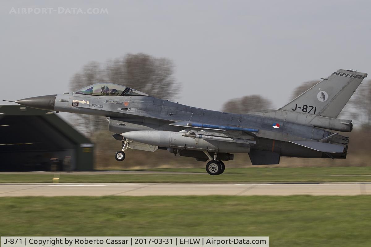 J-871, Fokker F-16AM Fighting Falcon C/N 6D-88, Frisian Flag 2017