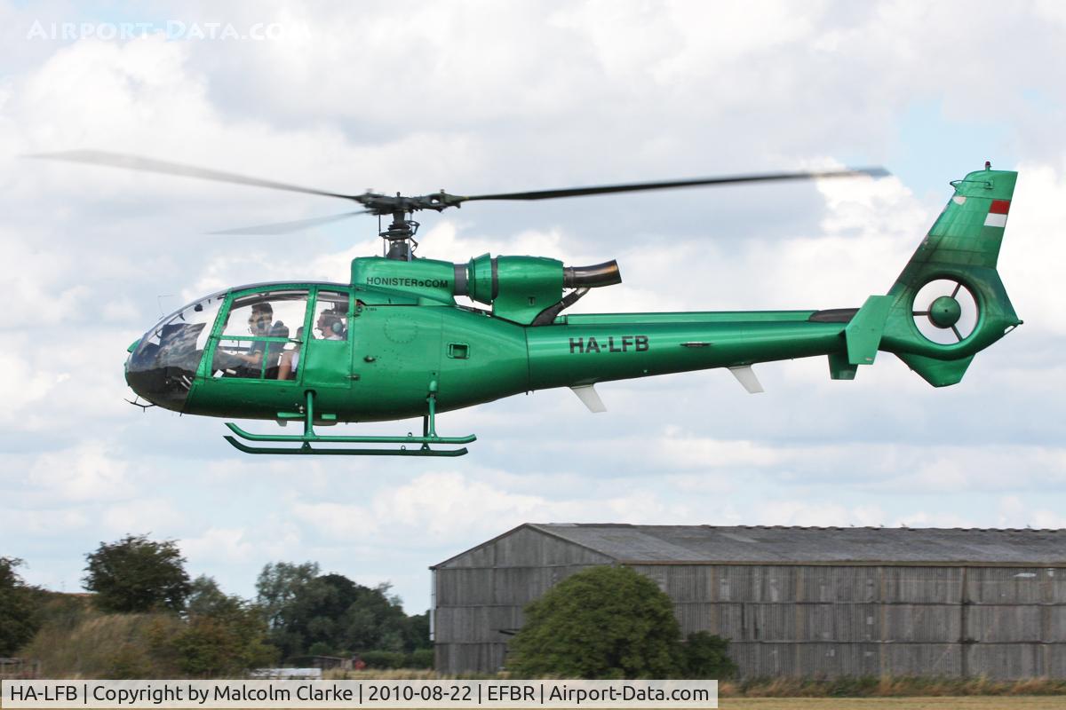 HA-LFB, 1975 Aerospatiale SA-341G Gazelle C/N 1074, Aerospatiale SA-341G Gazelle at Breighton Airfield's Summer Madness & All Comers Fly-In. August 22nd 2010.