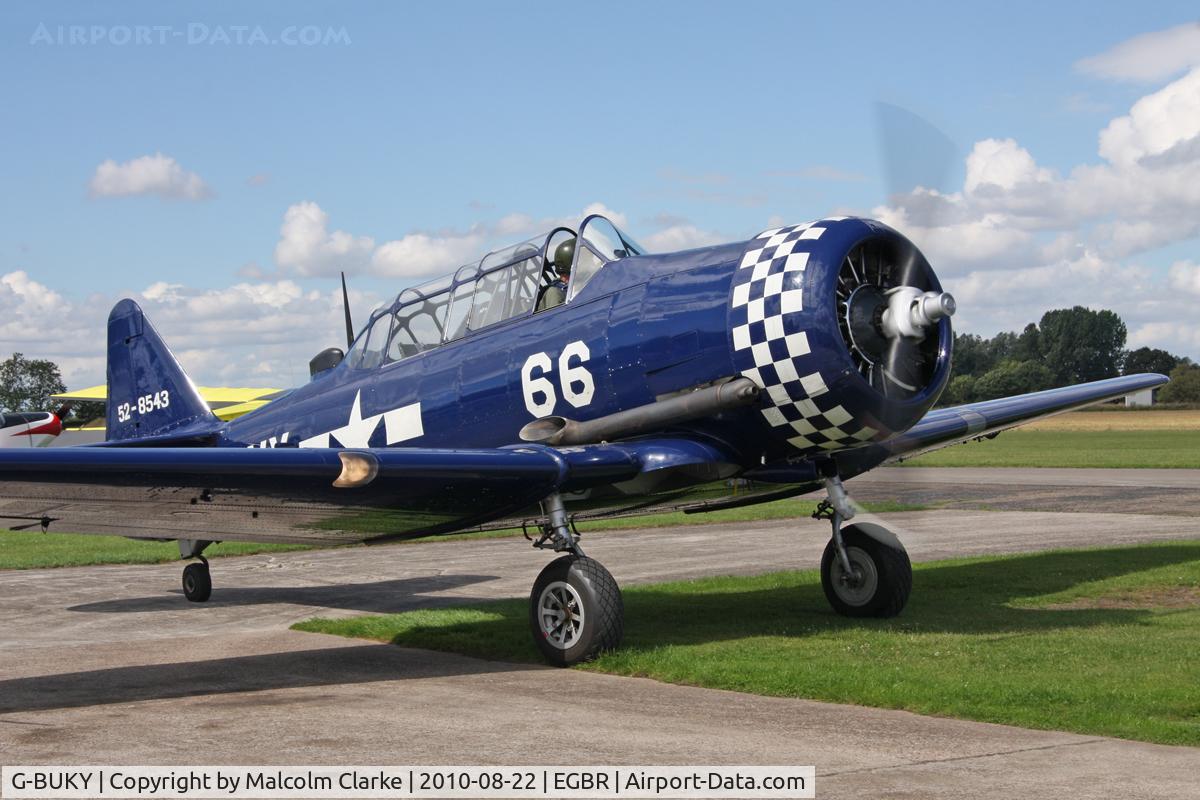 G-BUKY, 1952 Canadian Car & Foundry T-6H Harvard Mk.4M C/N CCF4-464, Canadian Car & Foundry T-6H Harvard at Breighton Airfield's Summer Madness & All Comers Fly-In. August 22nd 2010.