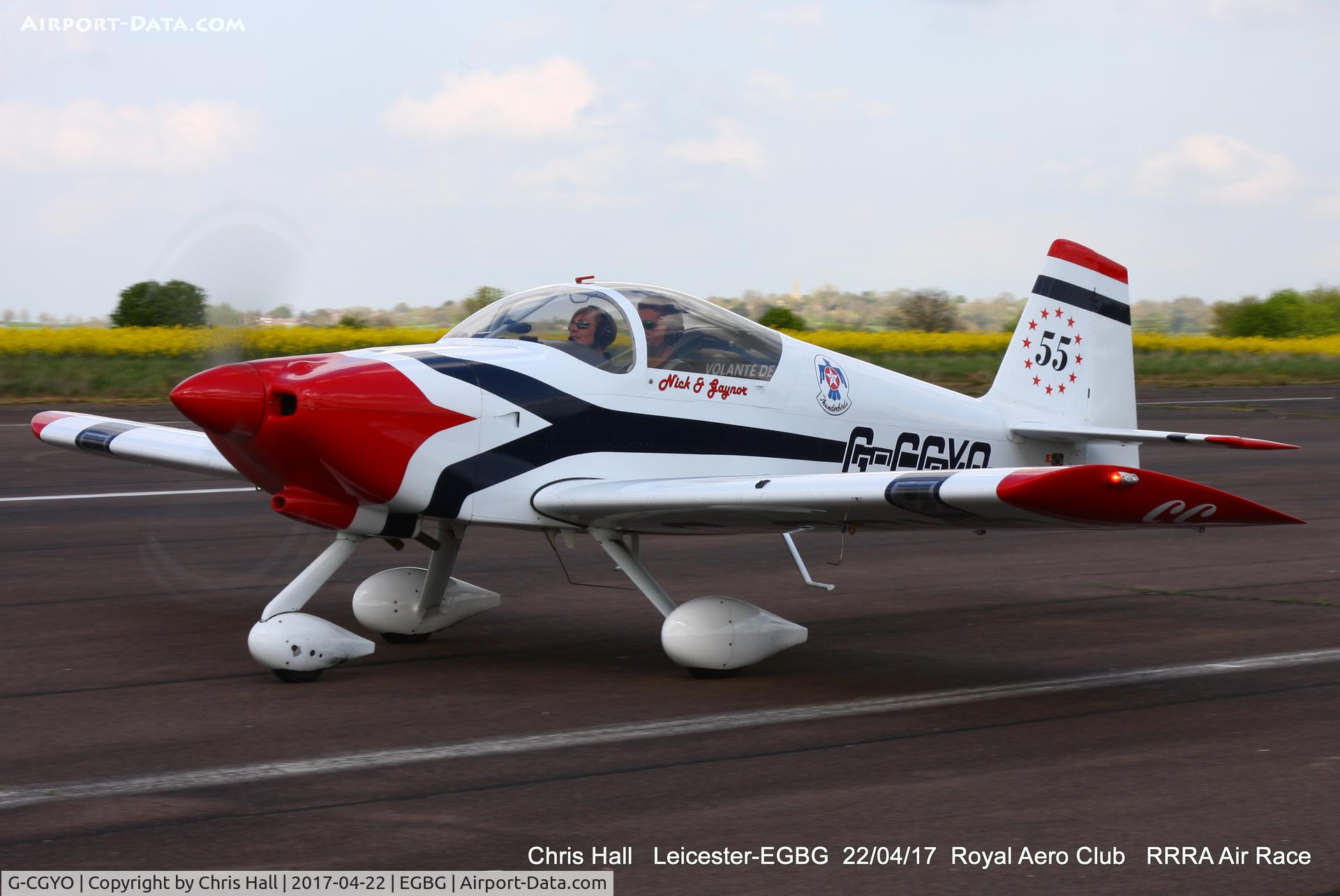 G-CGYO, 2005 Vans RV-6A C/N 24704, Royal Aero Club 3R's air race