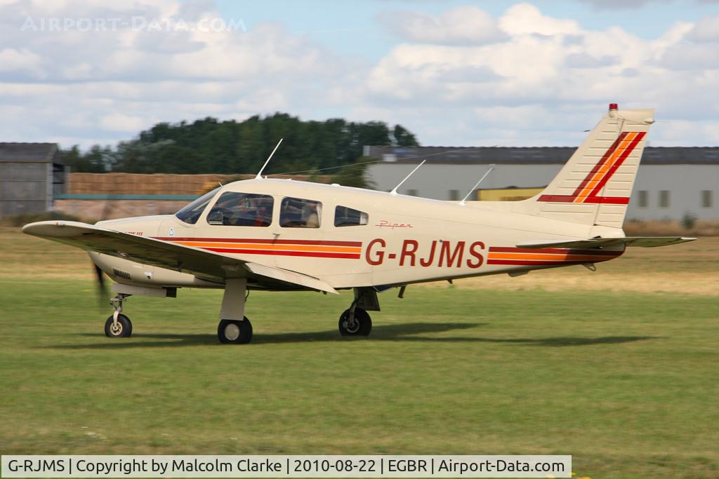 G-RJMS, 1978 Piper PA-28R-201 Cherokee Arrow III C/N 28R-7837059, Piper PA-28R-201 Arrow lll at Breighton Airfield's Summer Madness & All Comers Fly-In. August 22nd 2010.