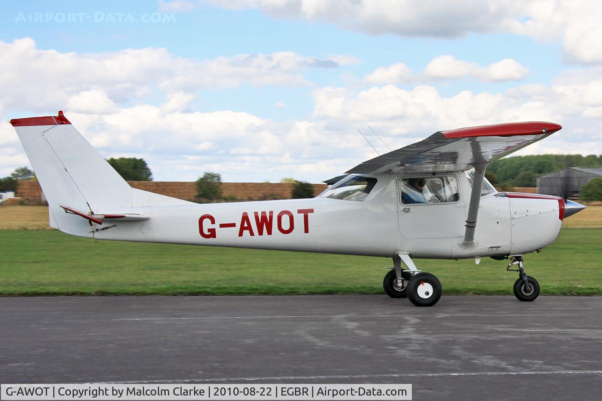 G-AWOT, 1968 Reims Cessna F150H C/N 0389, Reims F150H at Breighton Airfield's Summer Madness & All Comers Fly-In. August 22nd 2010.