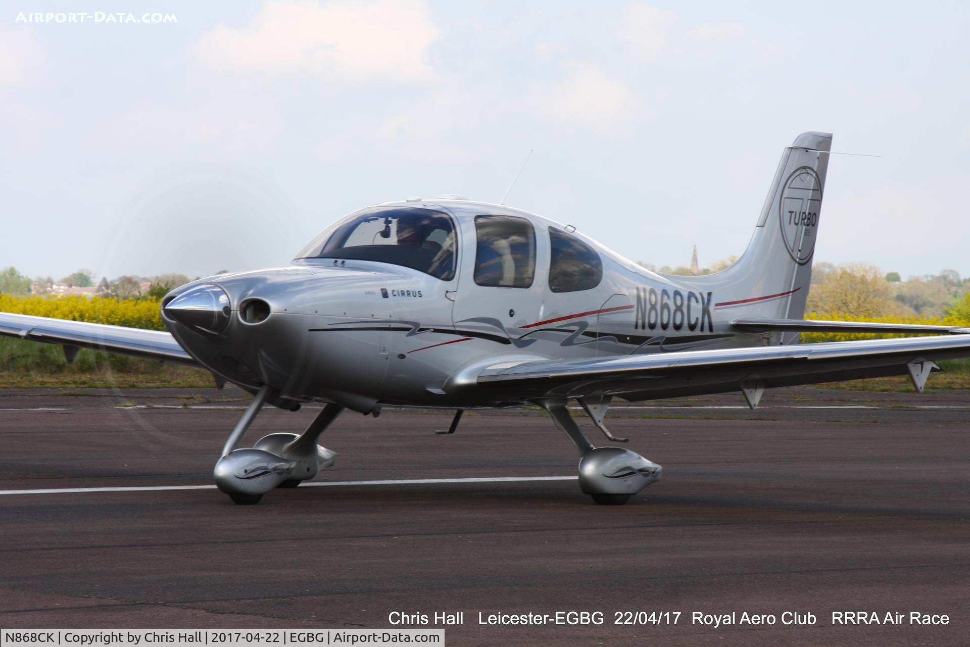 N868CK, 2009 Cirrus SR22T GTS Turbo C/N 3412, Royal Aero Club 3R's air race