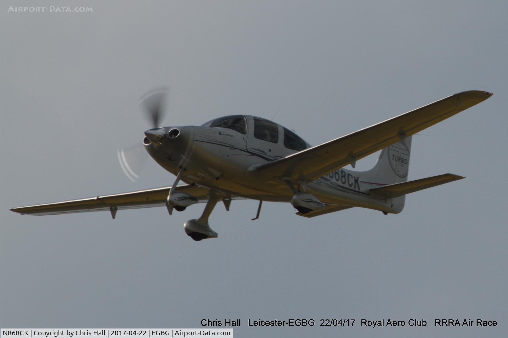 N868CK, 2009 Cirrus SR22T GTS Turbo C/N 3412, Royal Aero Club 3R's air race