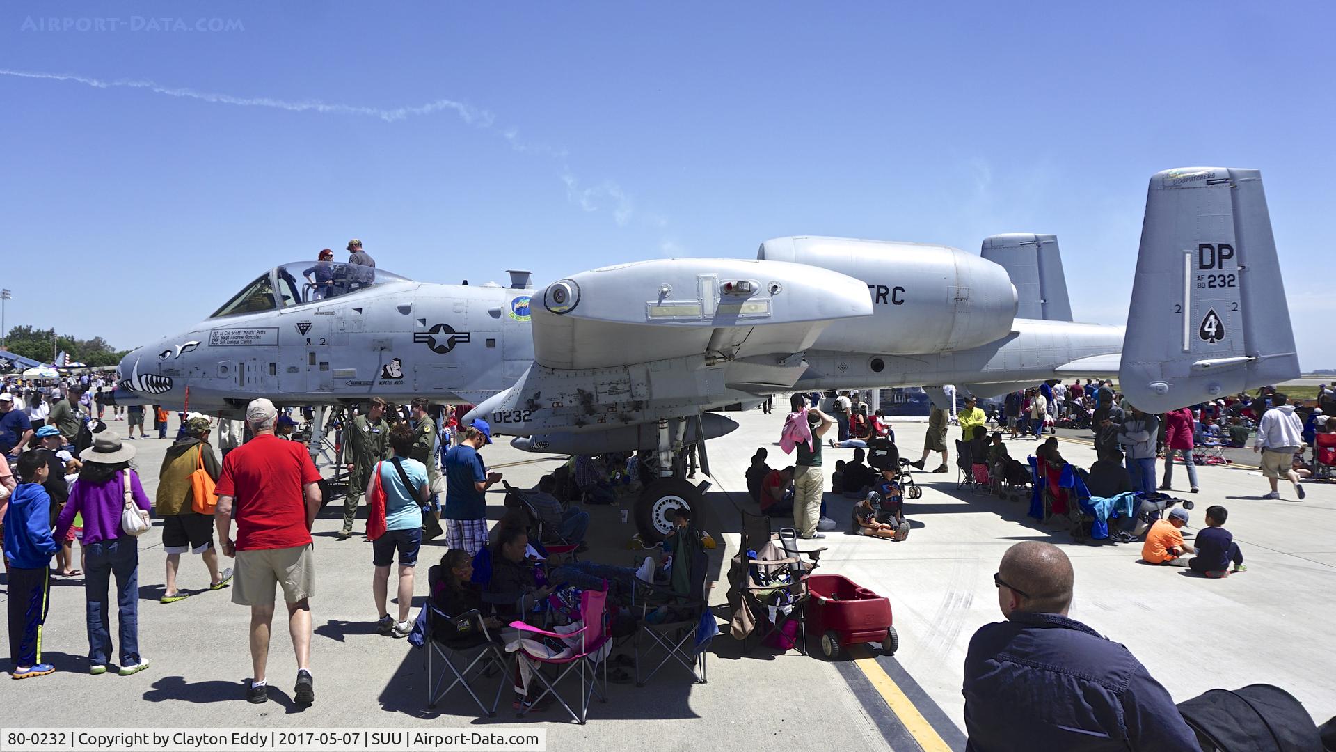 80-0232, 1980 Fairchild Republic A-10C Thunderbolt II C/N A10-0582, Travis AFB airshow 2017.