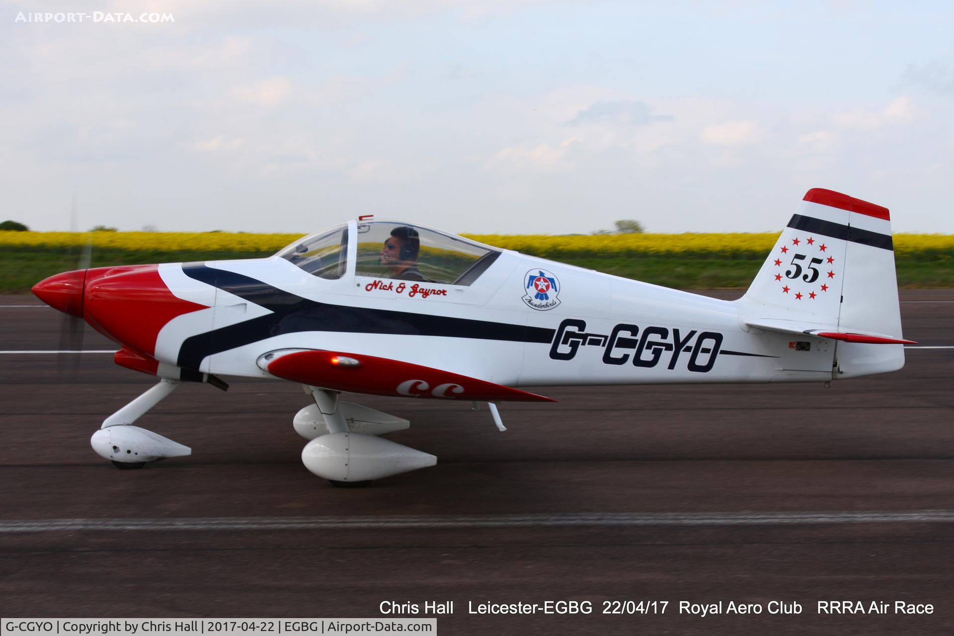 G-CGYO, 2005 Vans RV-6A C/N 24704, Royal Aero Club 3R's air race