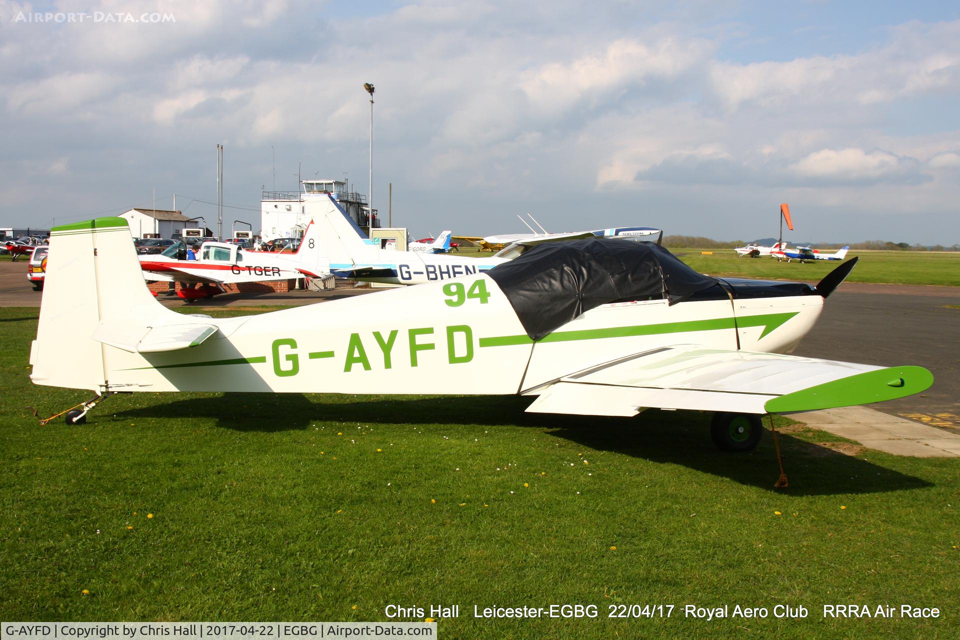G-AYFD, 1970 Rollason Druine D-62B Condor C/N RAE/645, Royal Aero Club 3R's air race