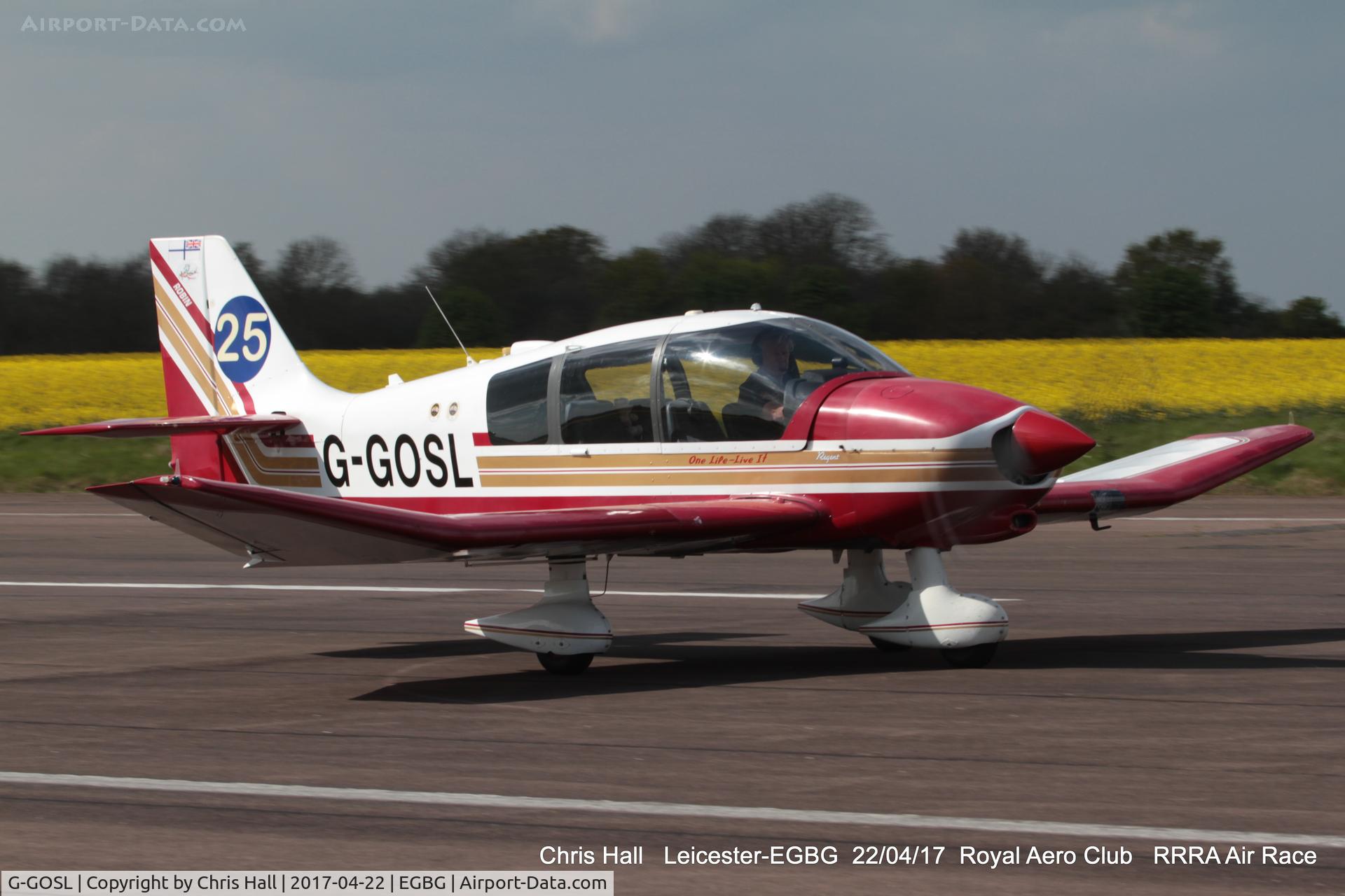 G-GOSL, 1990 Robin DR-400-180 Regent Regent C/N 1974, Royal Aero Club 3R's air race