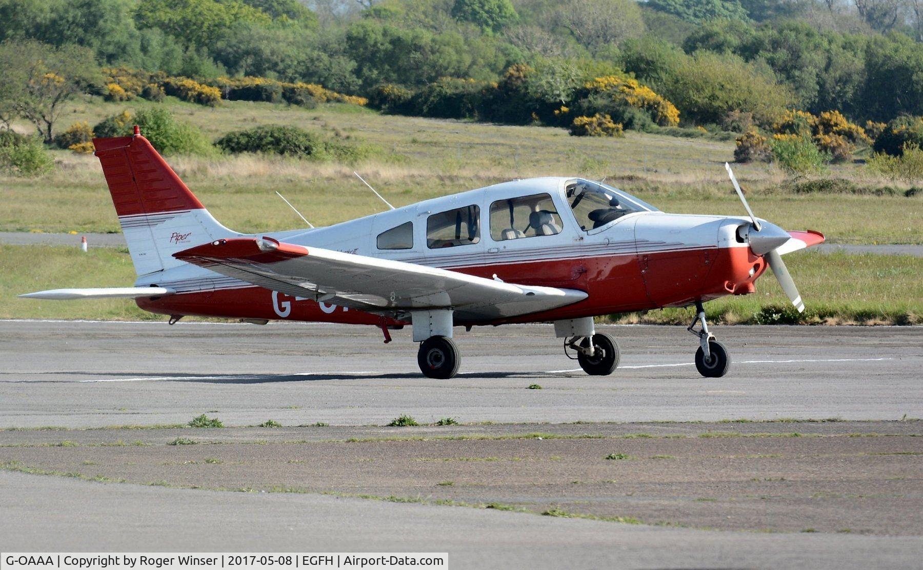 G-OAAA, 1993 Piper PA-28-161 Cherokee Warrior II C/N 2816107, Visiting Cherokee Warrior II.