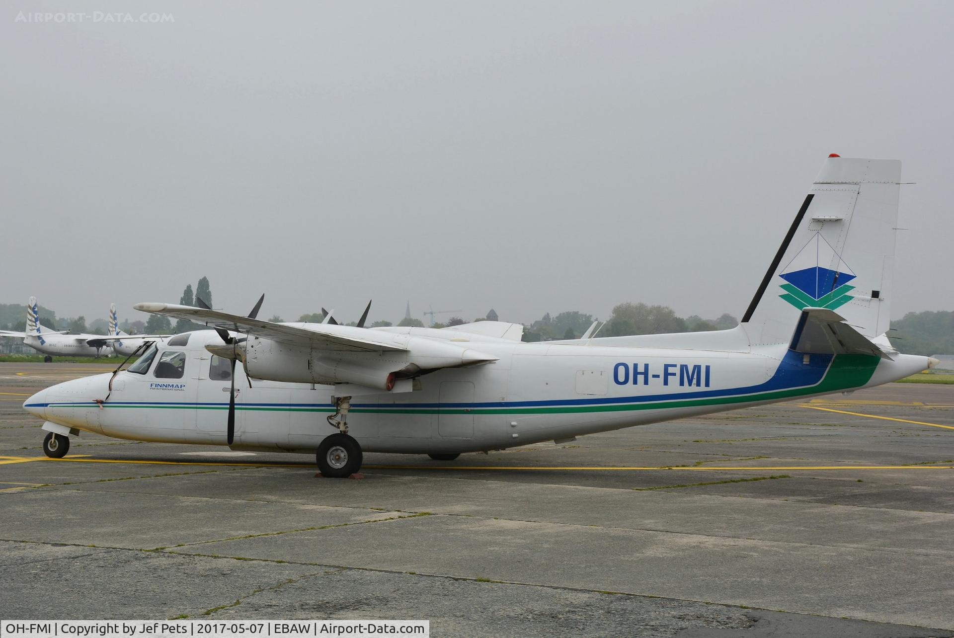 OH-FMI, 1978 Rockwell 690B Turbo Commander C/N 11482, At Antwerp Airport.