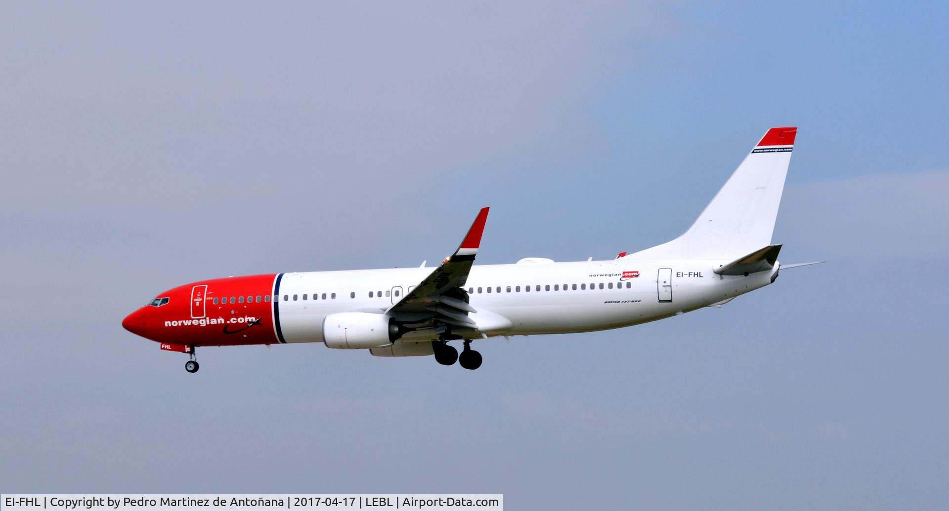EI-FHL, 2015 Boeing 737-8JP C/N 42078, El Prat  -  Barcelona  -  España